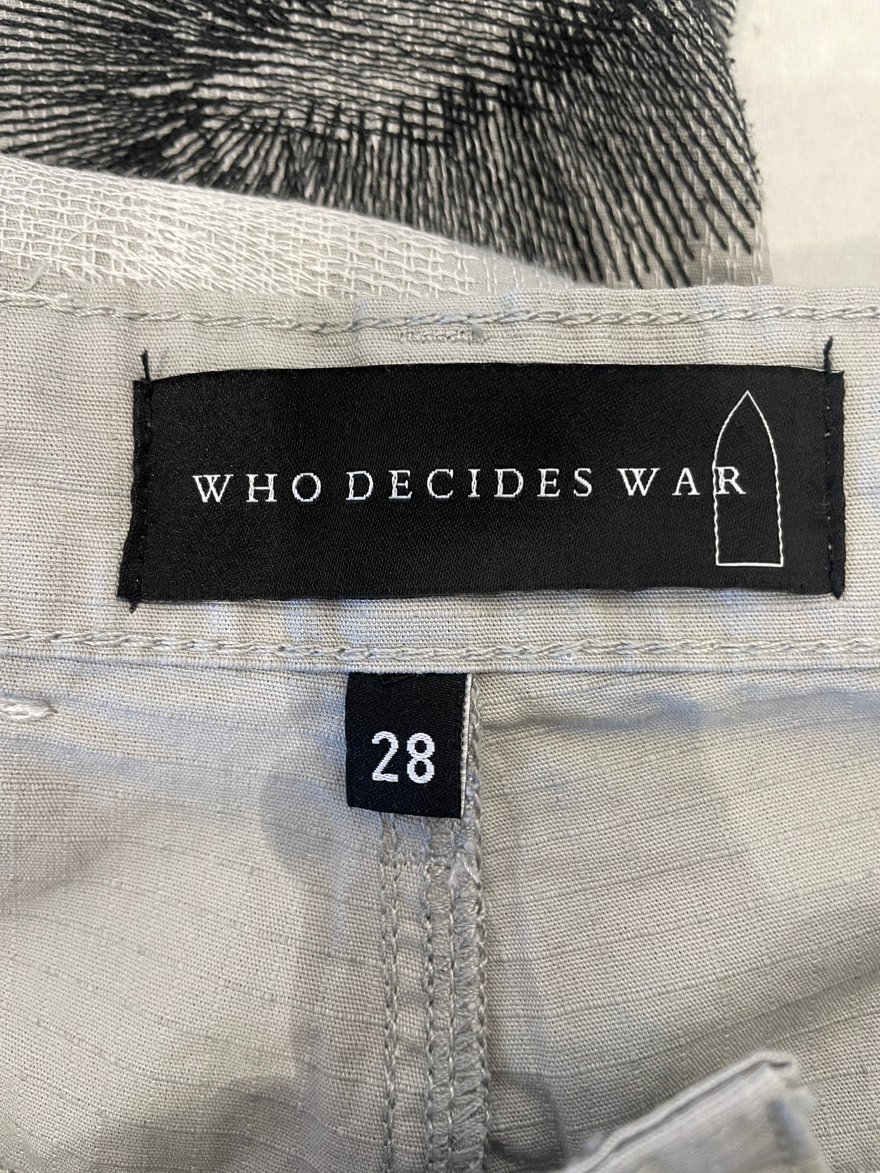 WHO DECIDES WAR/Pants/28/Cotton/KHK/All Over Print/ view 3