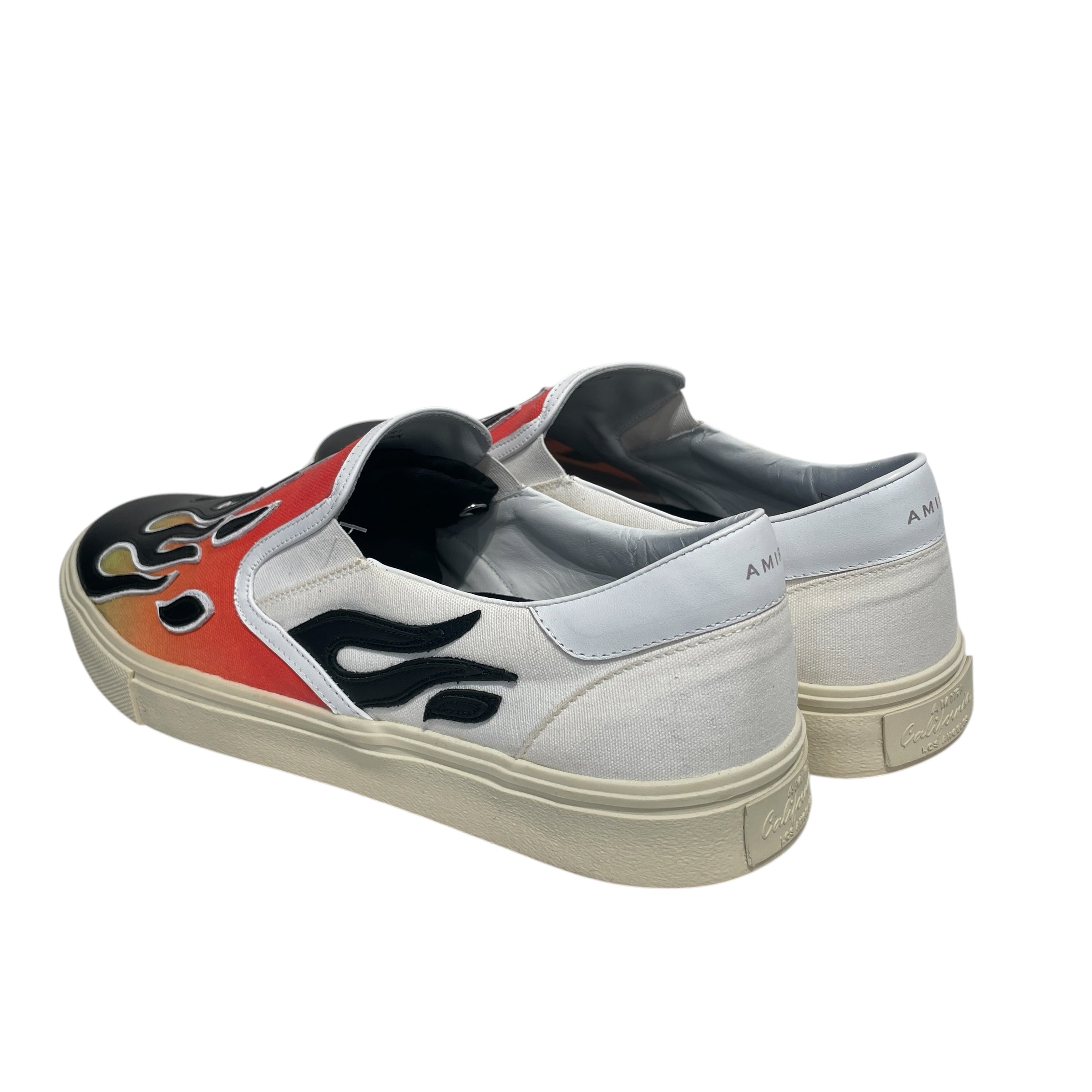 AMIRI/Low-Sneakers/EU 45/Graphic/Leather/WHT/FLAME view 2