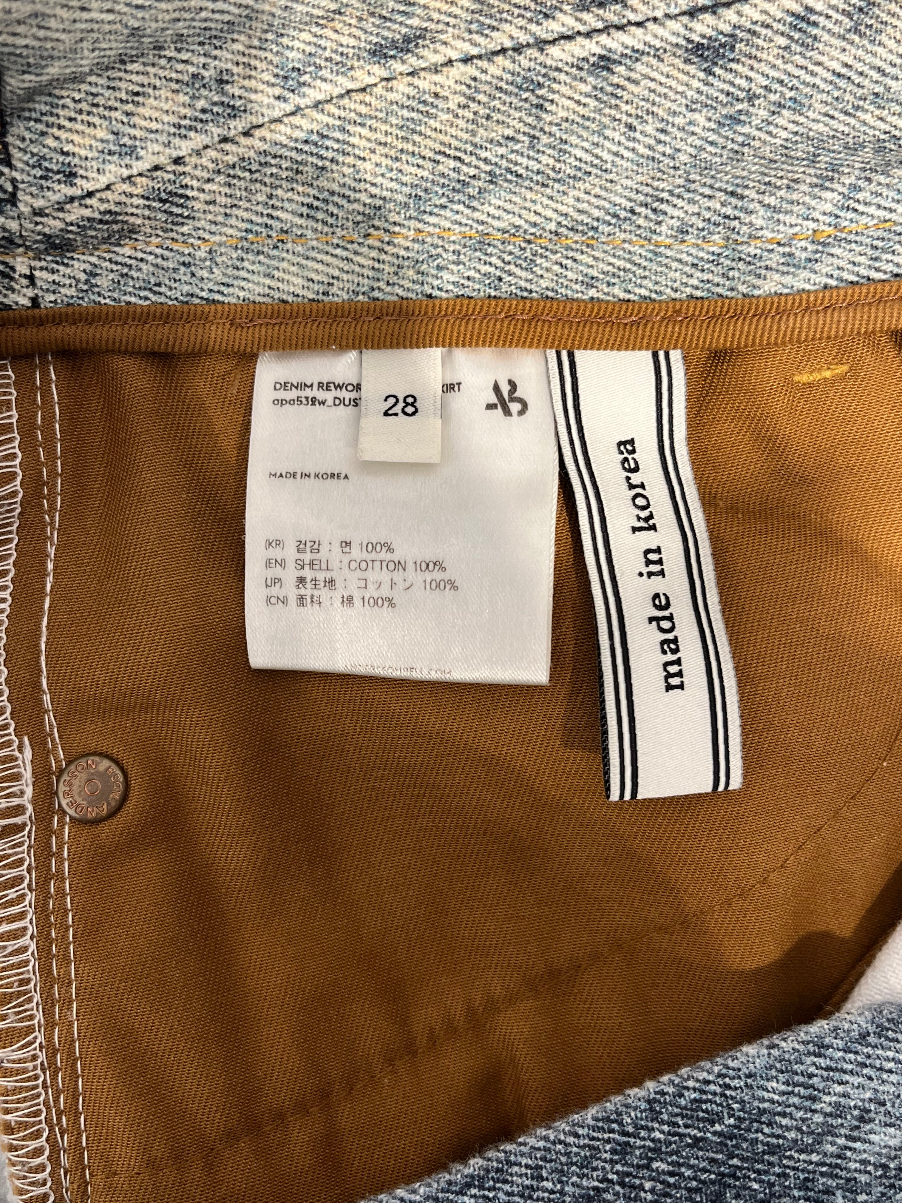 Andersson Bell/Skirt/28/Cotton/BLU/PRINT DENIM CUT N SEW view 4