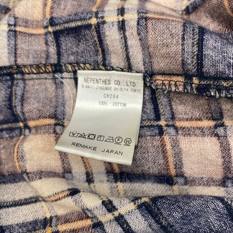 Rebuild by Needles/Flannel Shirt/S/Cotton/MLT/Plaid/MUTICOLORED NEEDLES FLANNEL
