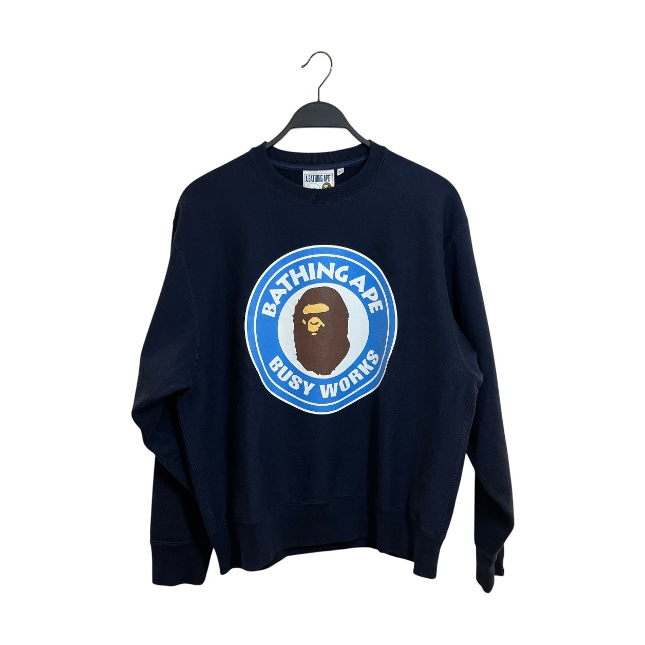 A BATHING APE/Sweatshirt/M/Cotton/NVY/BATHING APE BUSY WORKS view 1