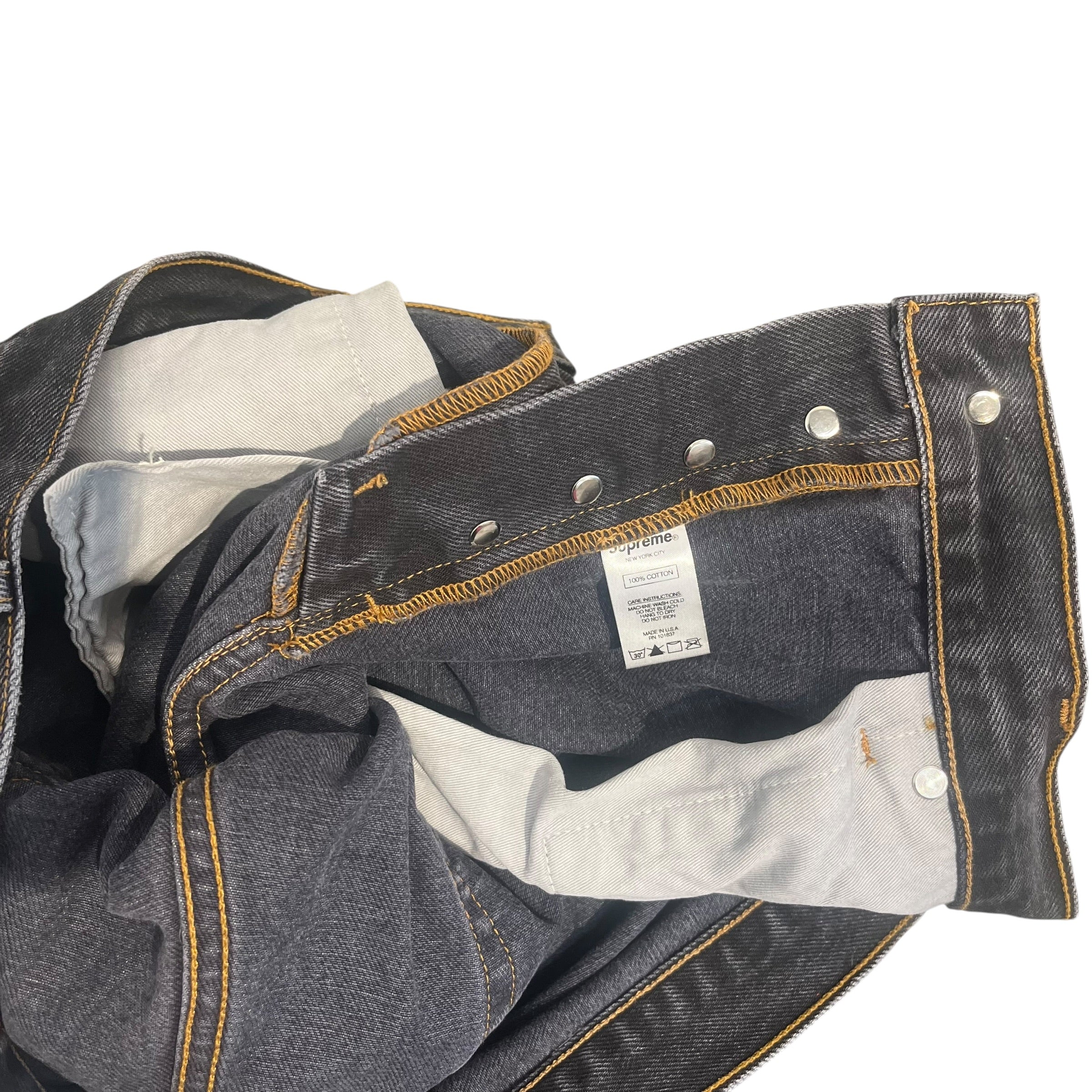Supreme/Pants/36/Denim/BLK/BROWN STITCHING PANT view 5