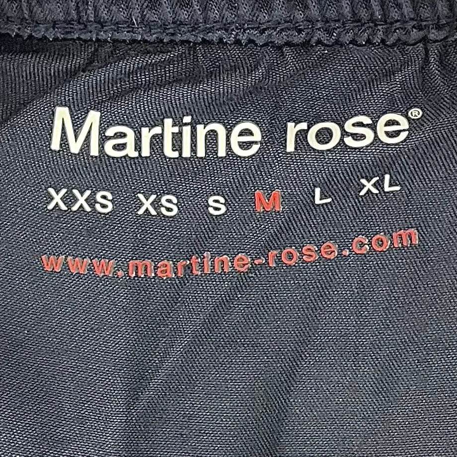 MARTINE ROSE/Shorts/LION SPORT LOGO BLK MESH BBALL view 4
