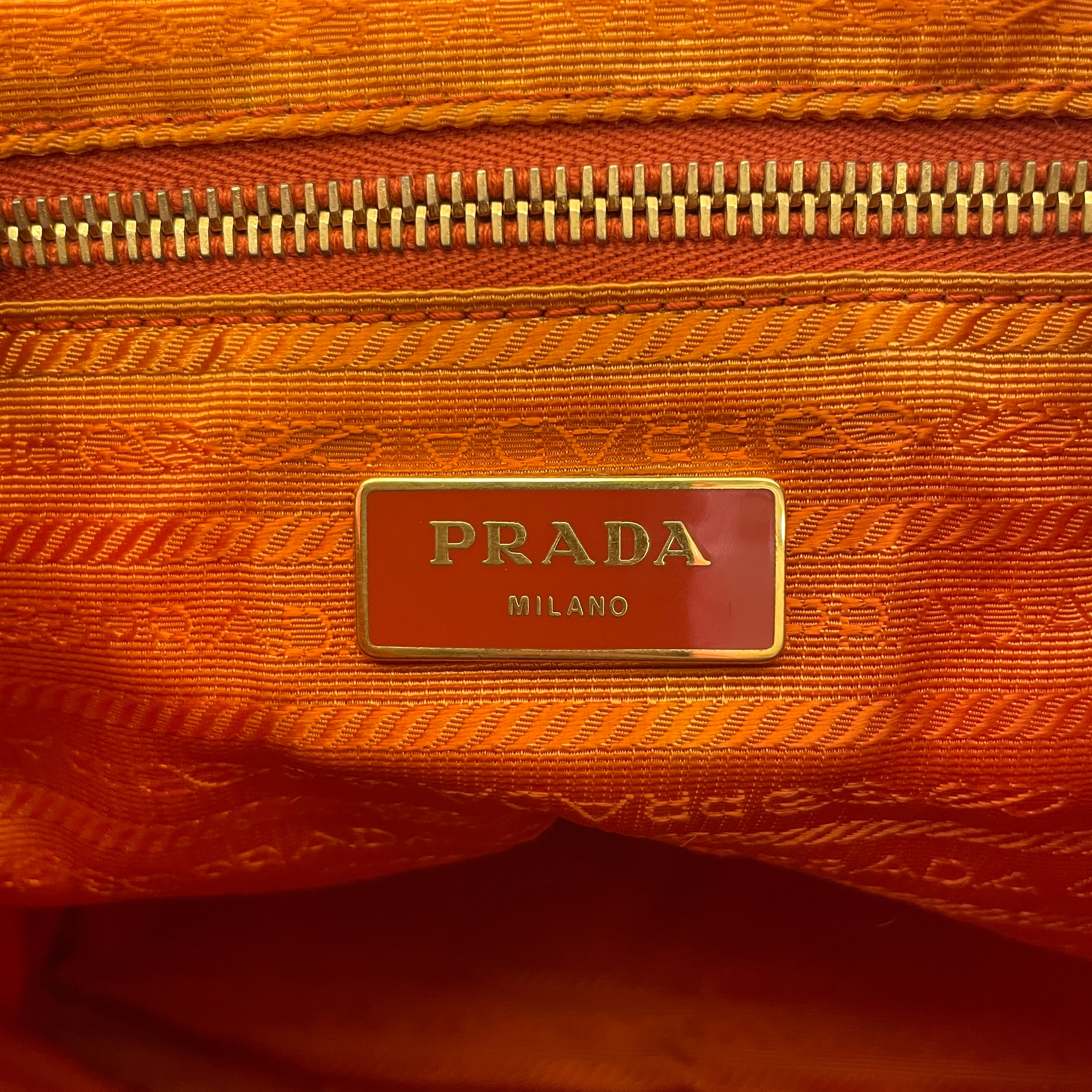 PRADA/Backpack/Polyester/ORN/saffiano view 4