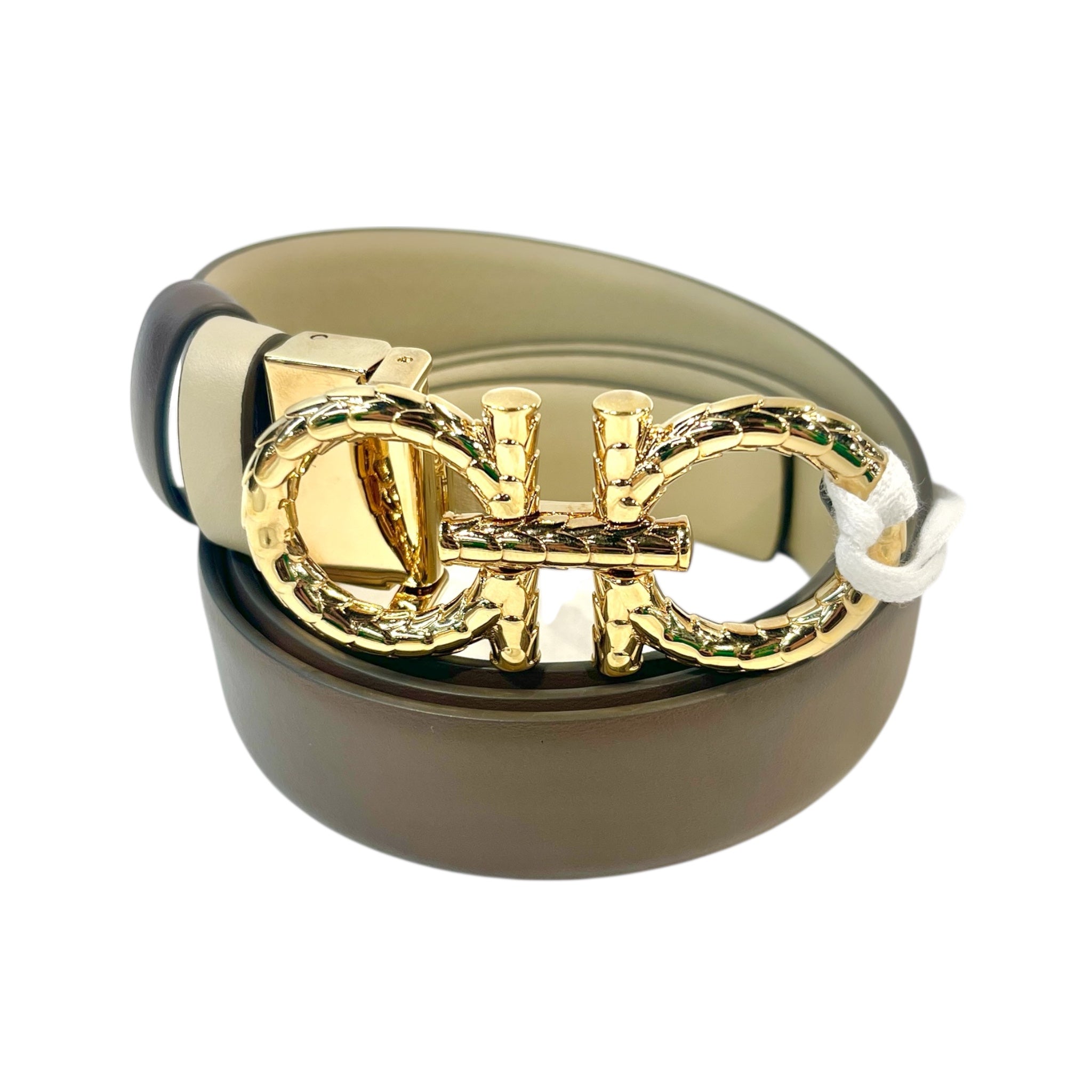 Salvatore Ferragamo/Belt/Leather/BRW/GANCINI BRAIDED BUCKLE view 1