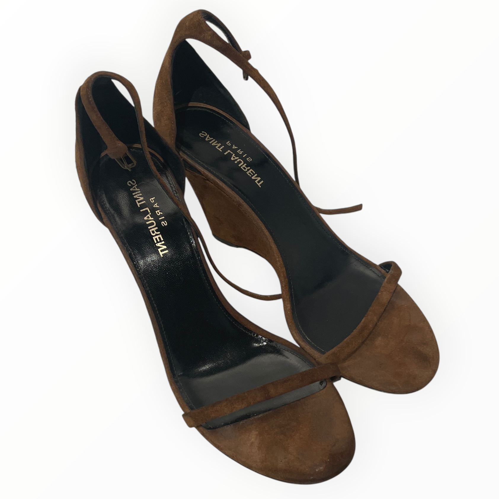 SAINT LAURENT/Heels/EU 39.5/Cotton/CML/ view 1