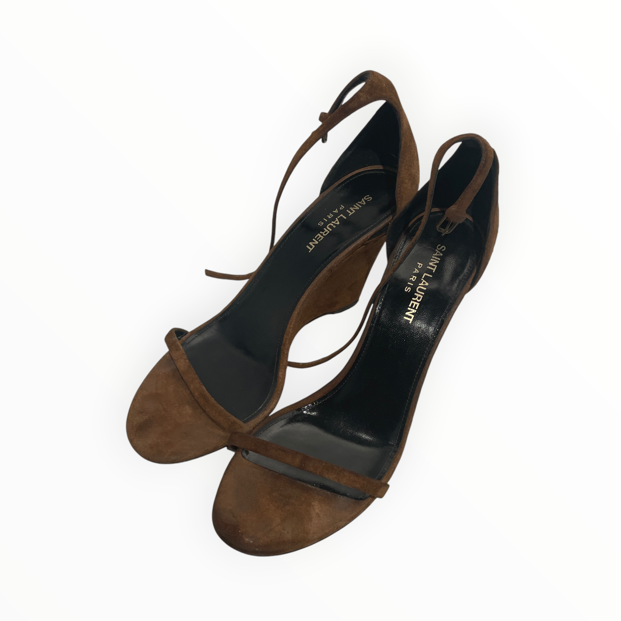 SAINT LAURENT/Heels/EU 39.5/Cotton/CML/ view 1