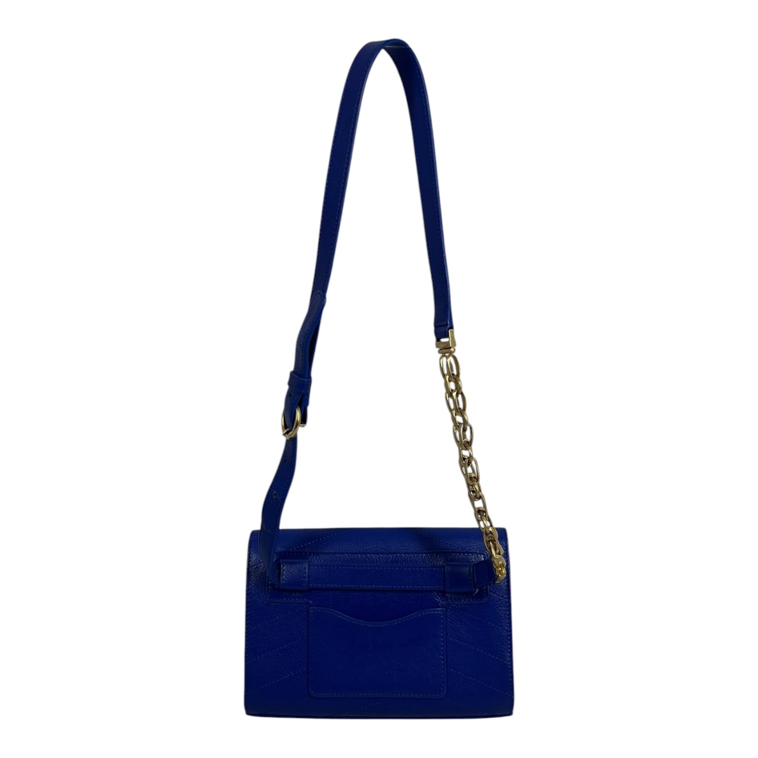 CHANEL/Hand Bag/Leather/BLU/Small chevron view 2