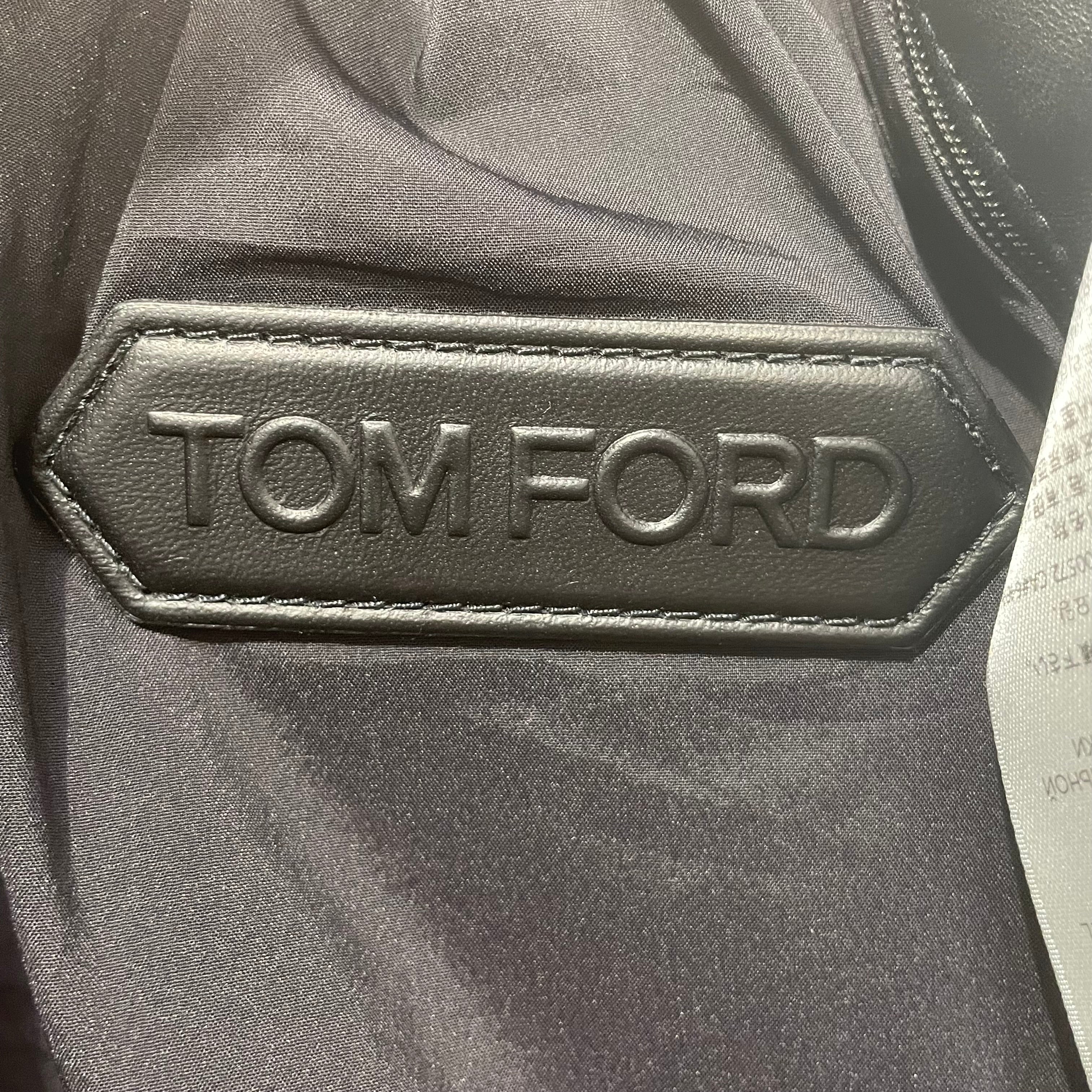 TOM FORD/Leather Jkt/38/Leather/BLK/ view 6