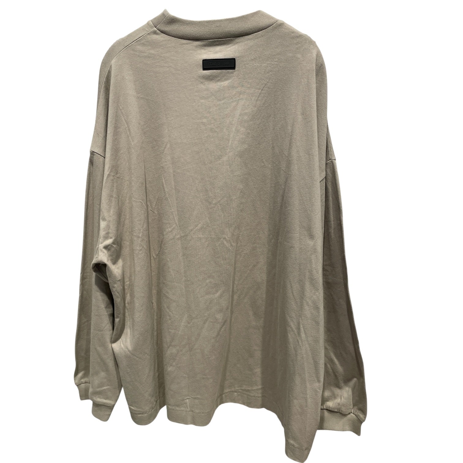 ESSENTIALS/LS T-Shirt/S/Cotton/CRM/silcone logo view 2