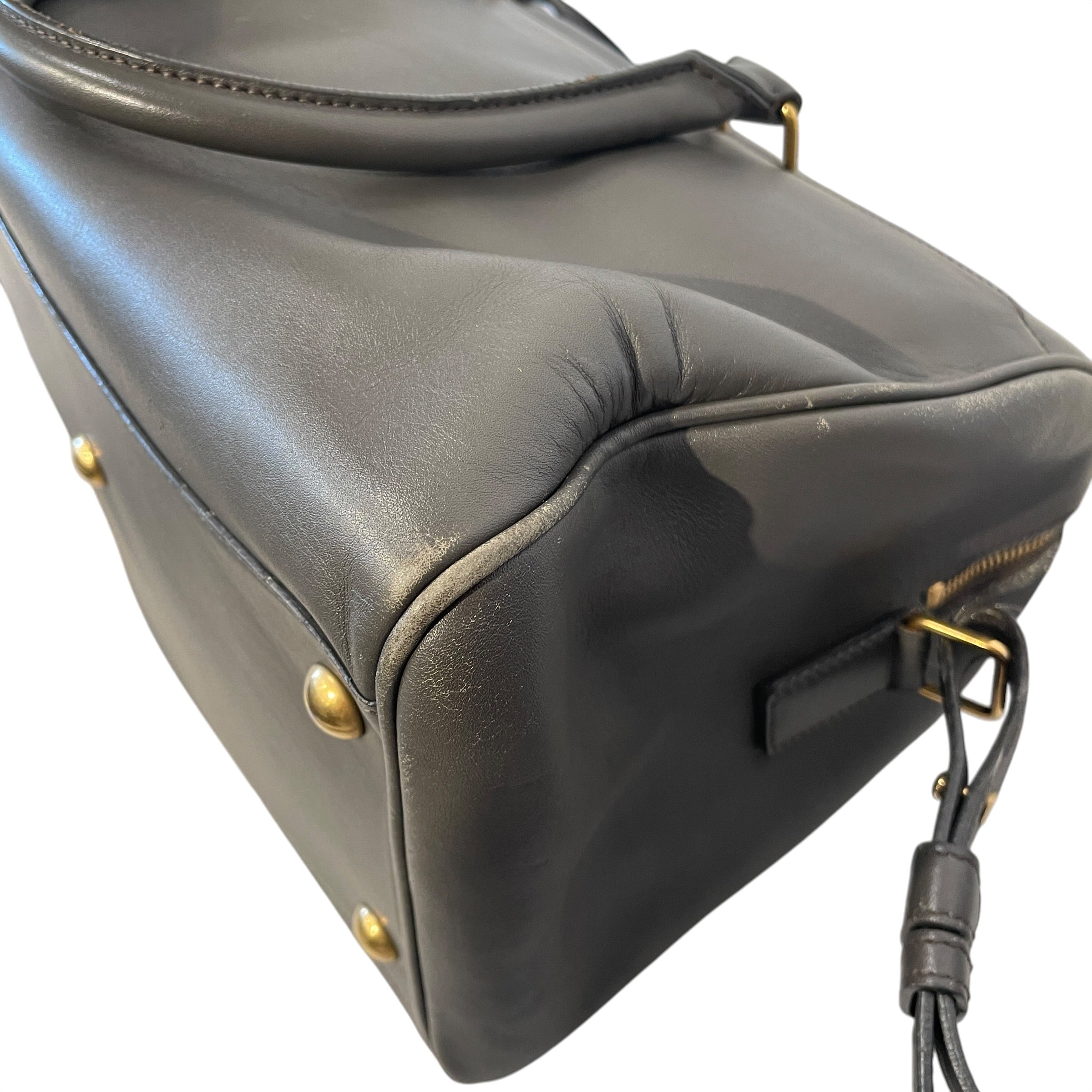 SAINT LAURENT/Hand Bag/Leather/GRY/LEATHER CLASSIC DUFFLE view 13
