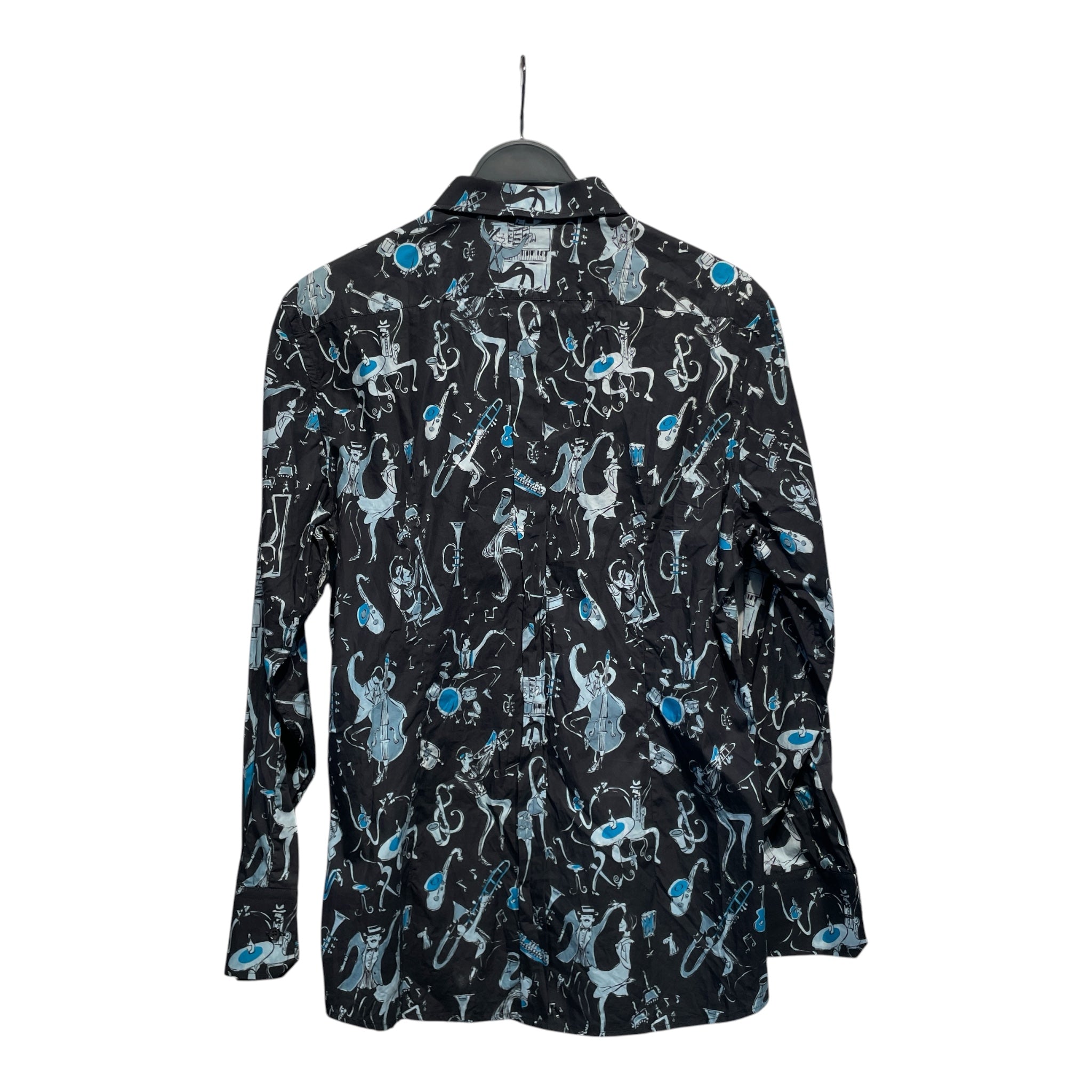 DOLCE&GABBANA/LS Shirt/FREE/Cotton/BLK/All Over Print/jazz view 2
