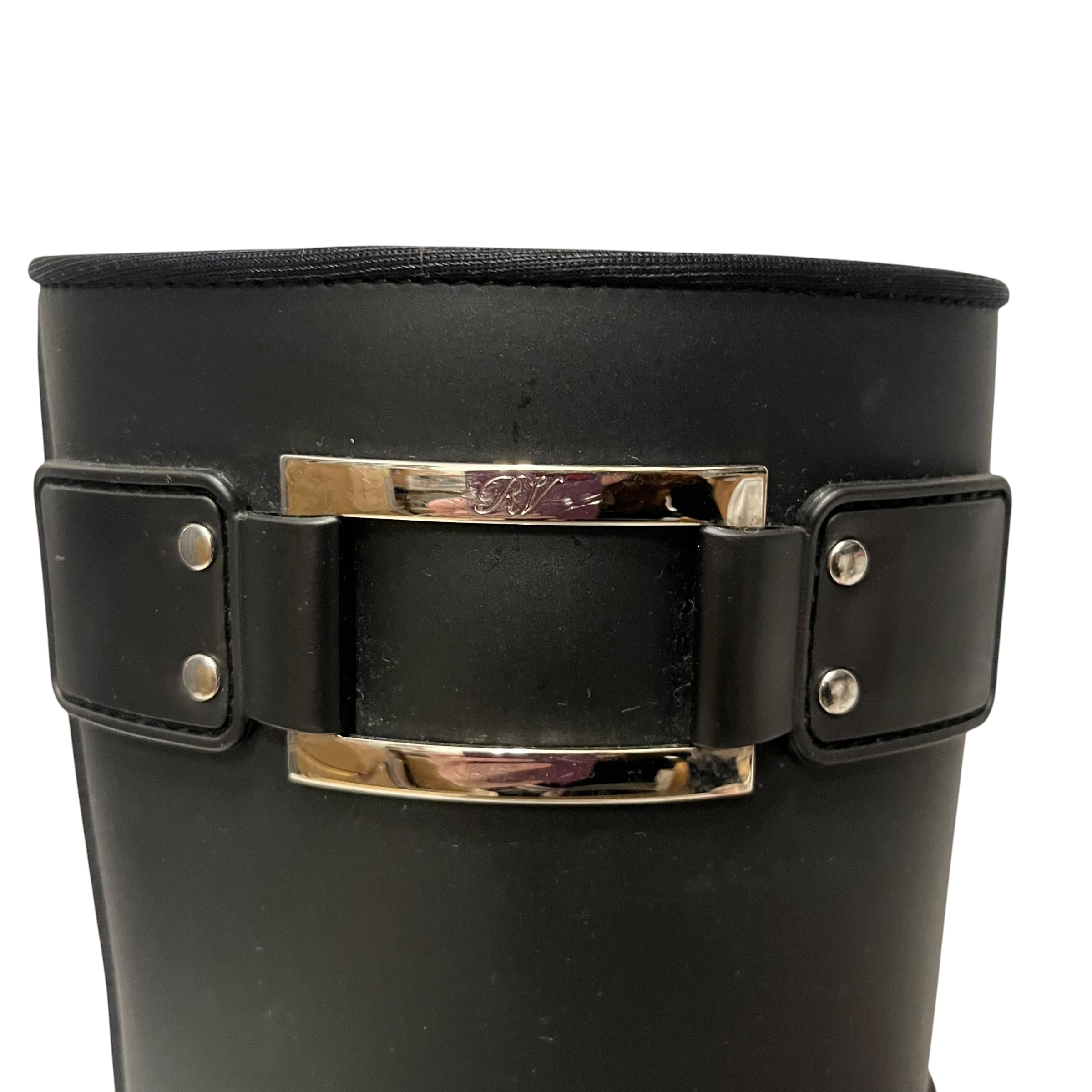 Roger Vivier/Rain Boots/EU 38/BLK/buckle view 3