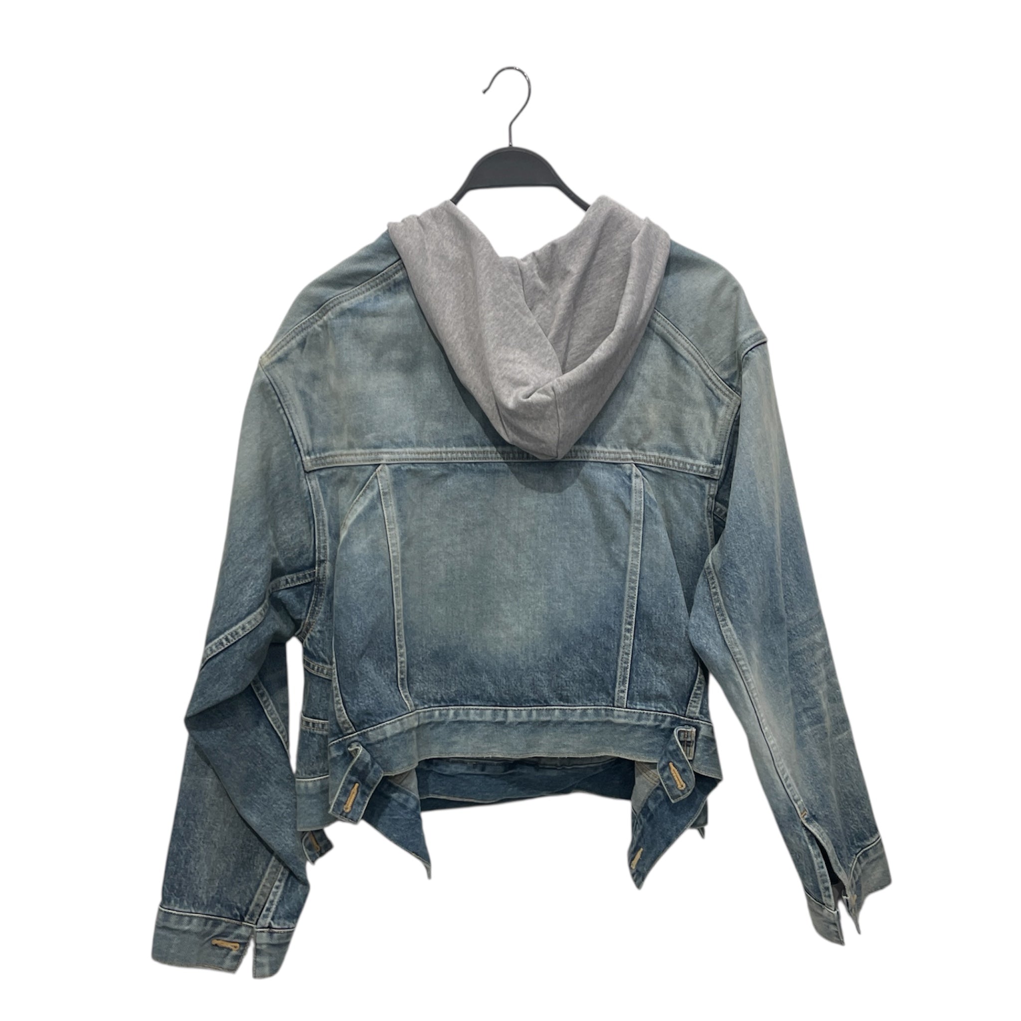 BALENCIAGA/Denim Jkt/34/Denim/IDG/LIGHT WASH HOODED JACKET view 2