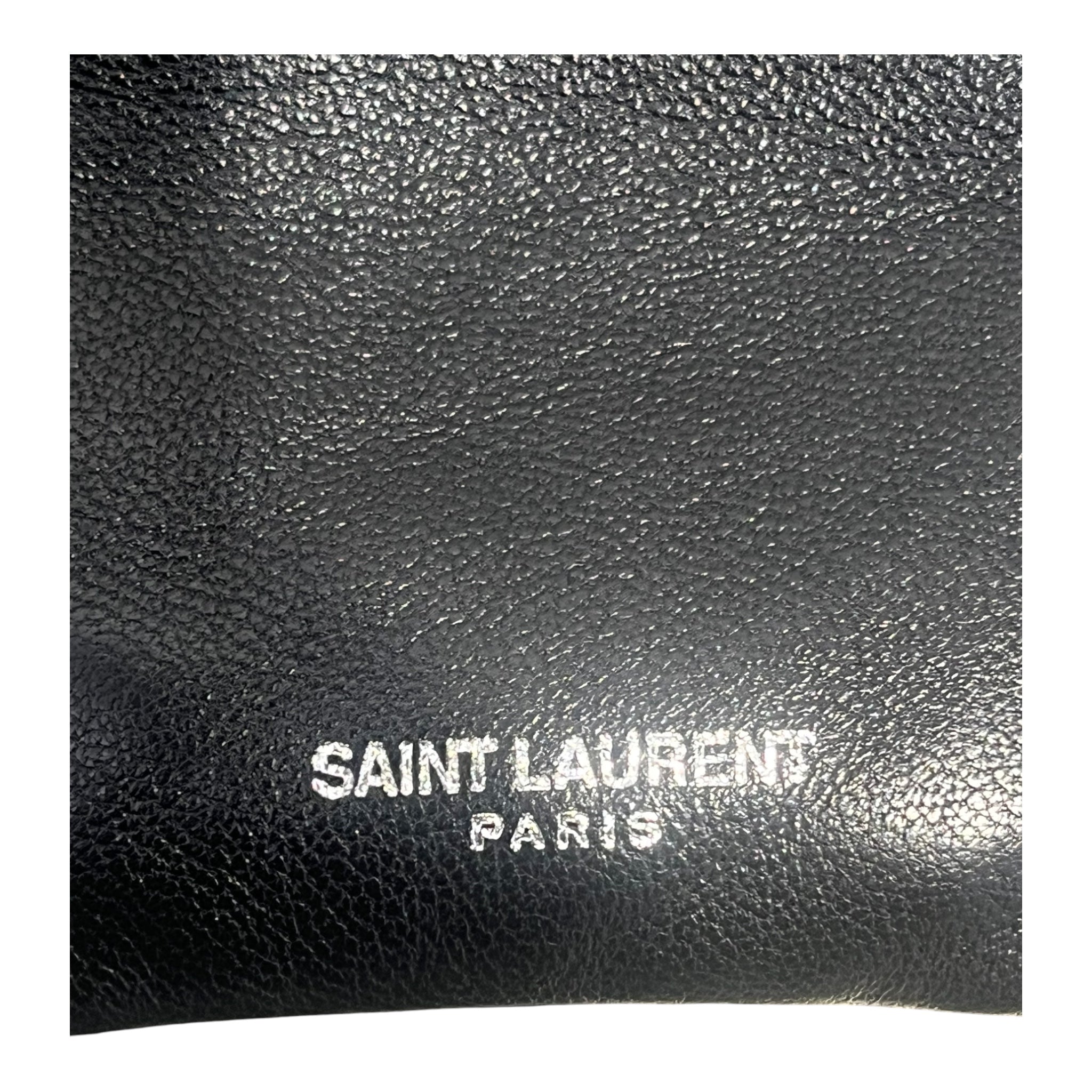 SAINT LAURENT/Accessories/Leather/BLK/M's/necklace pouch view 4