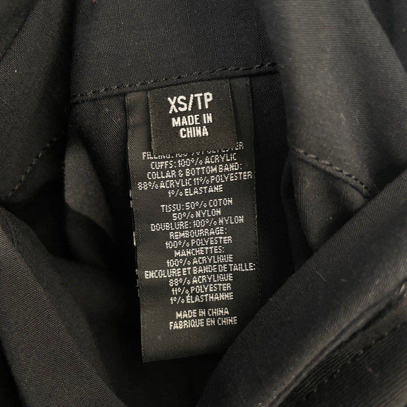 VETEMEMES/ALPHA INDUSTRIES/Flight Jkt/XS/Nylon/BLK/Graphic/THE BULLDOG SPIRIT