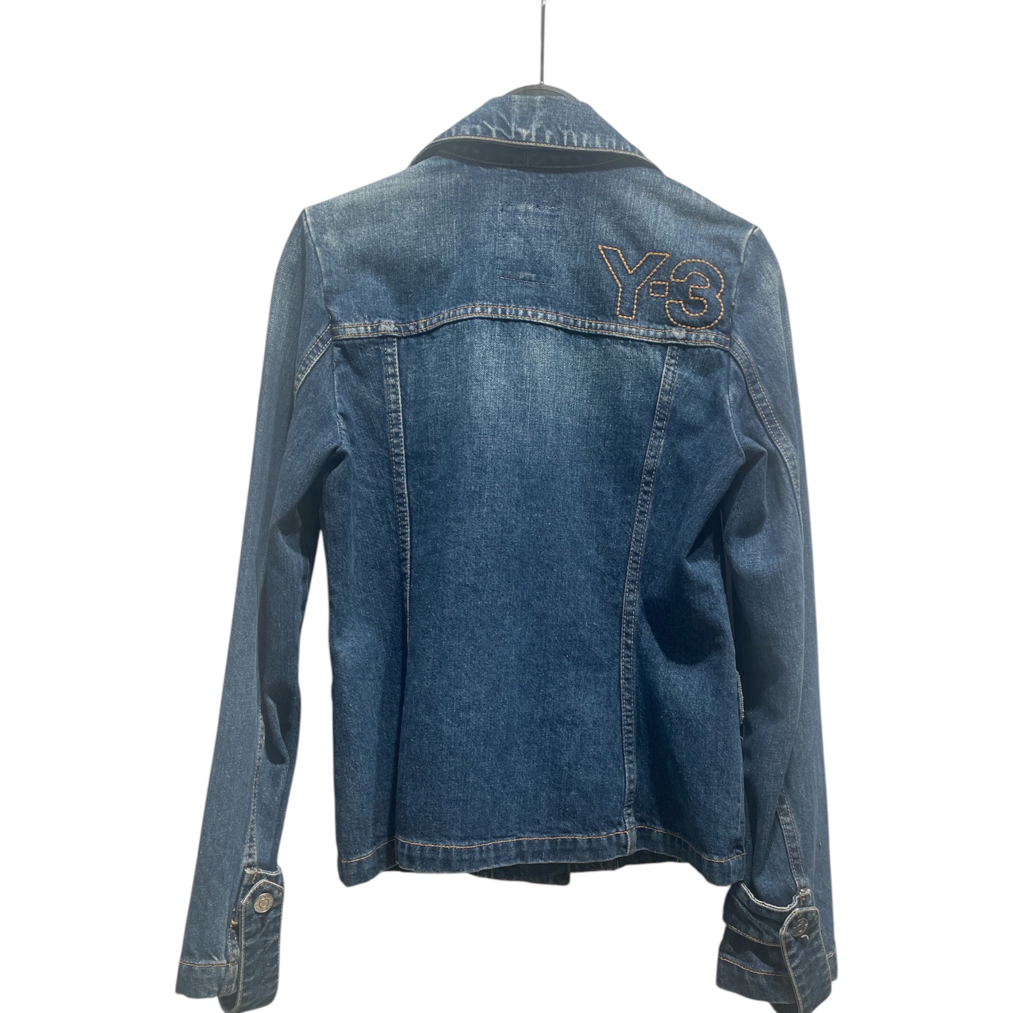 Y-3/Denim Jkt/XS/Denim/BLU/Double Breasted Denim Jkt view 2