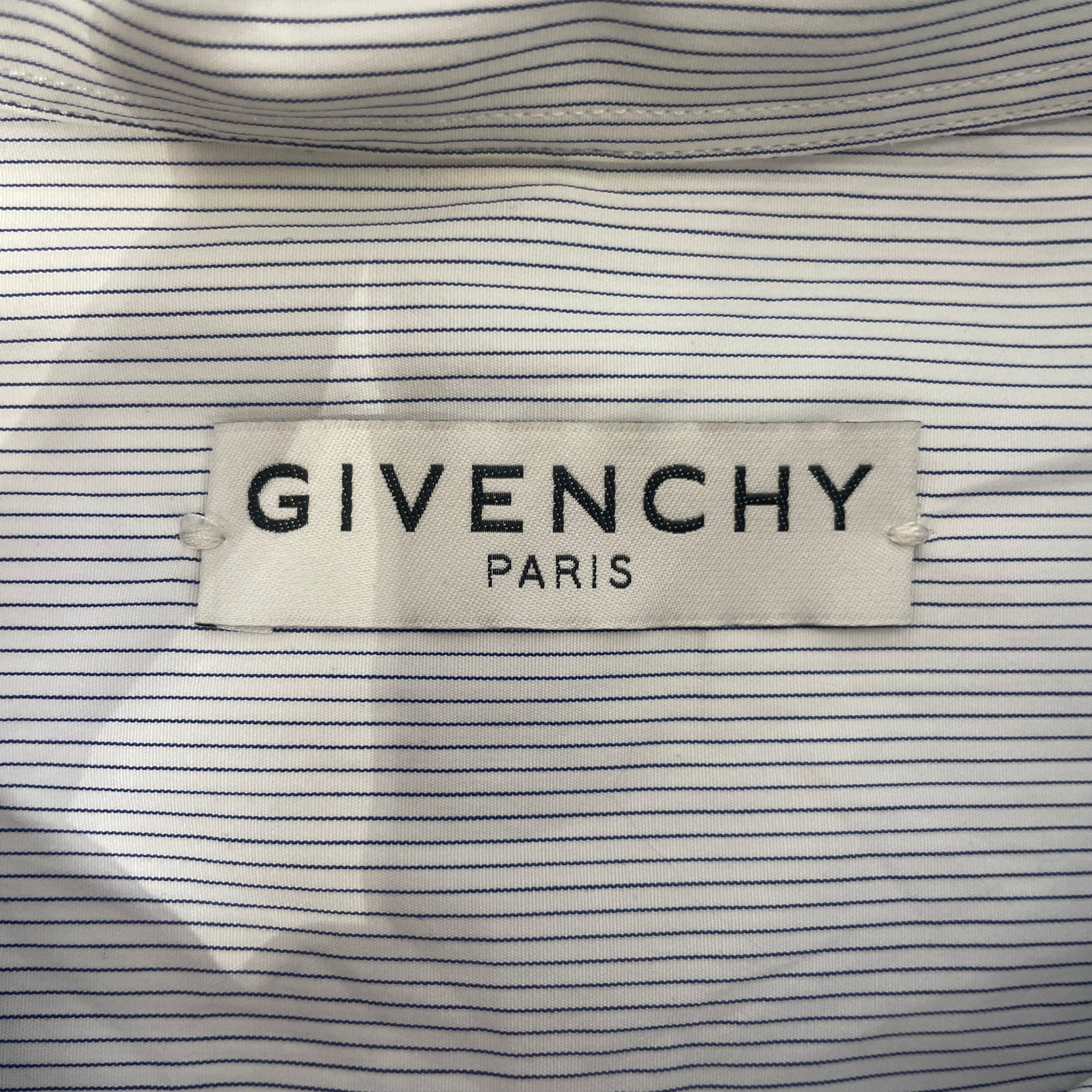 GIVENCHY/LS Shirt/Cotton/WHT/Stripe/OVERSIZED SHIRT / RUNWAY view 3