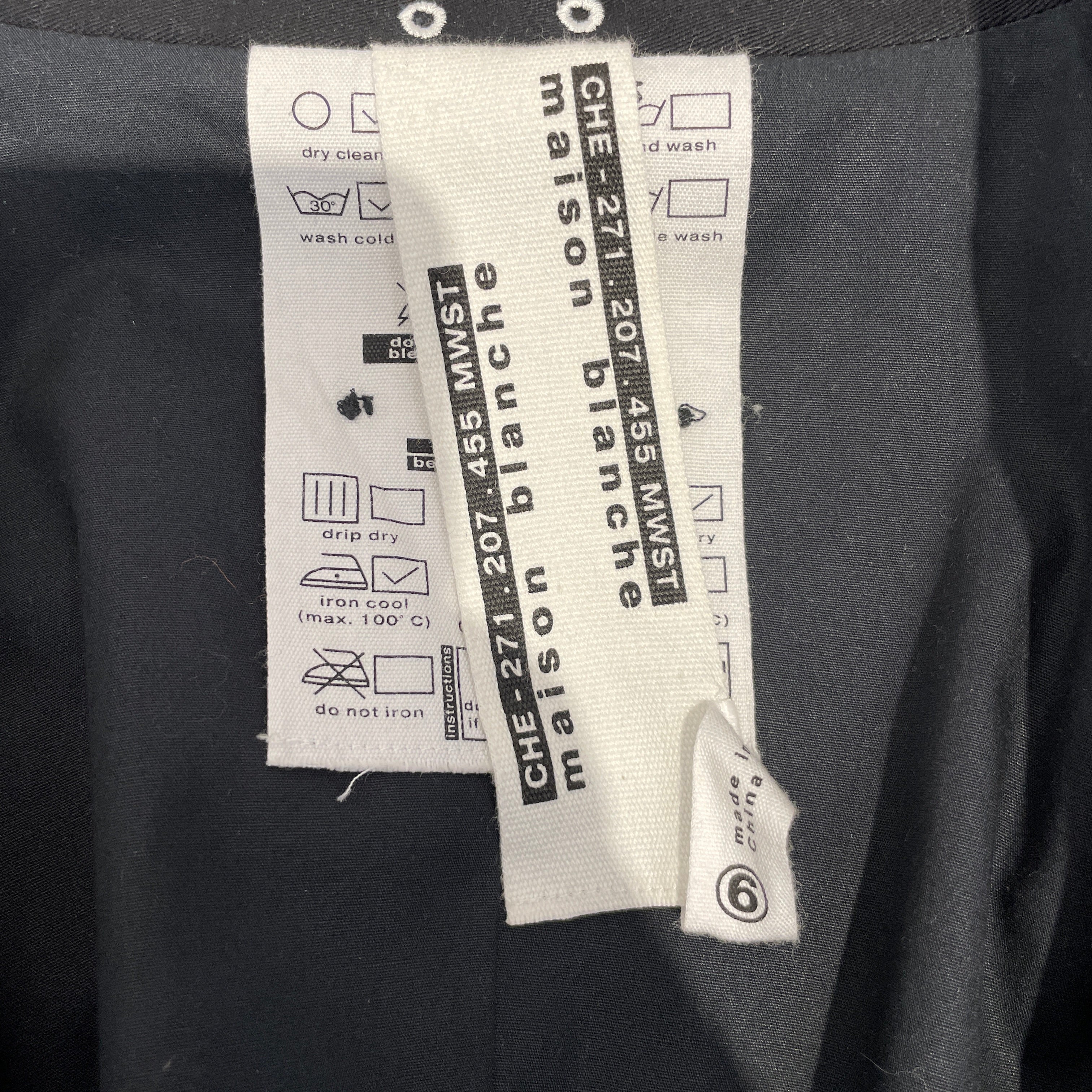 MAISON BLANCHE/Tailored Jkt/6/Cotton/BLK/ view 3