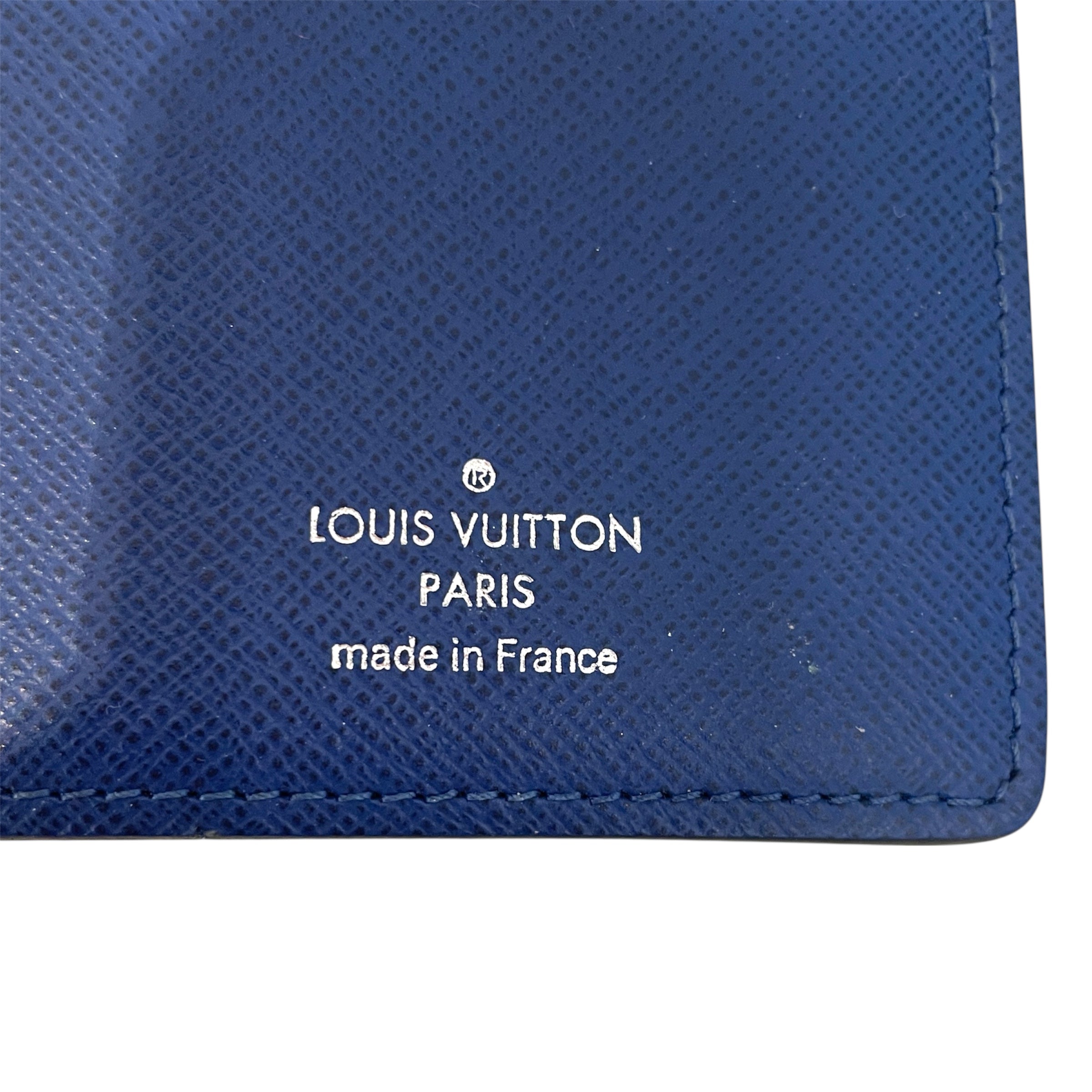 LOUIS VUITTON/Bifold Wallet/Monogram/Leather/NVY/taigarama portefeuille brazza view 3
