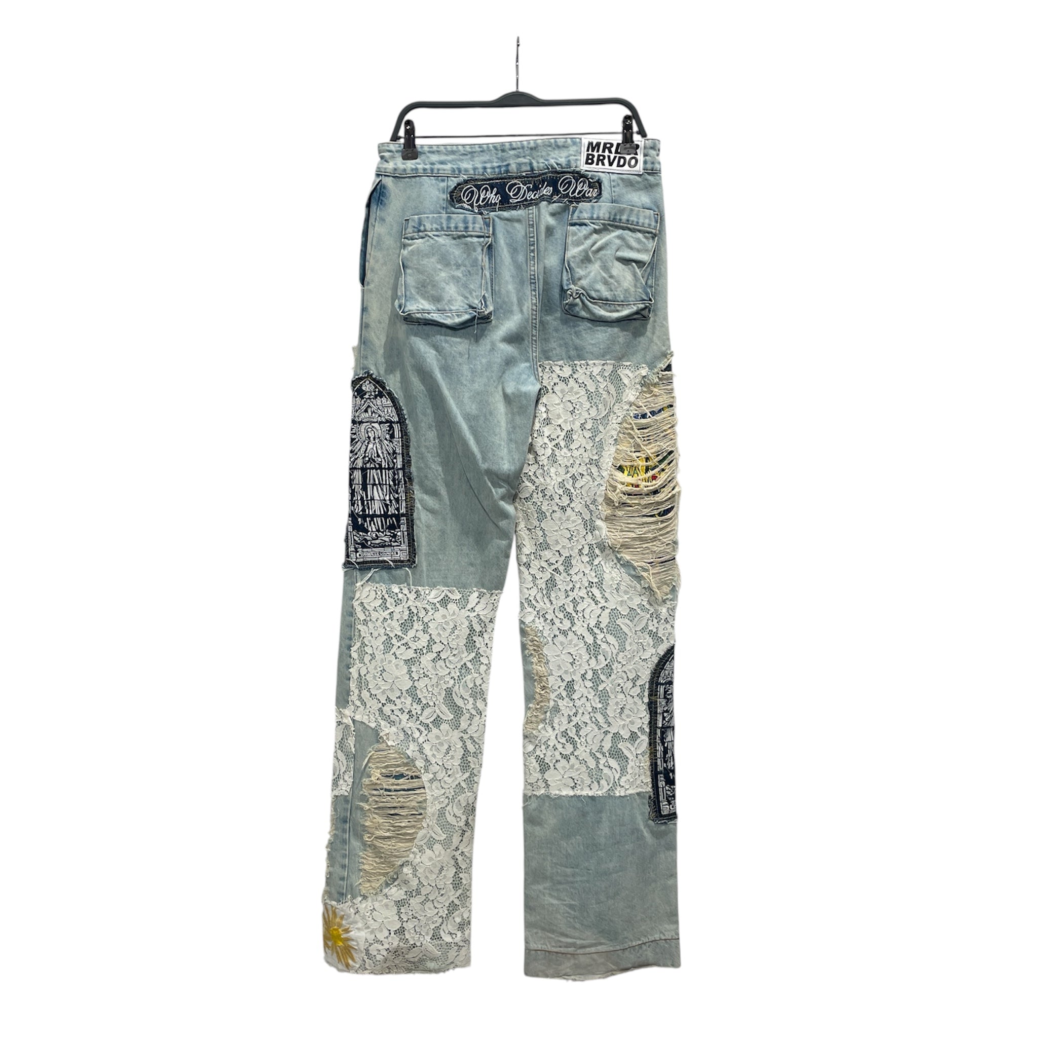 WHO DECIDES WAR/Pants/29/Denim/BLU/HALLOWED DETAIL view 2