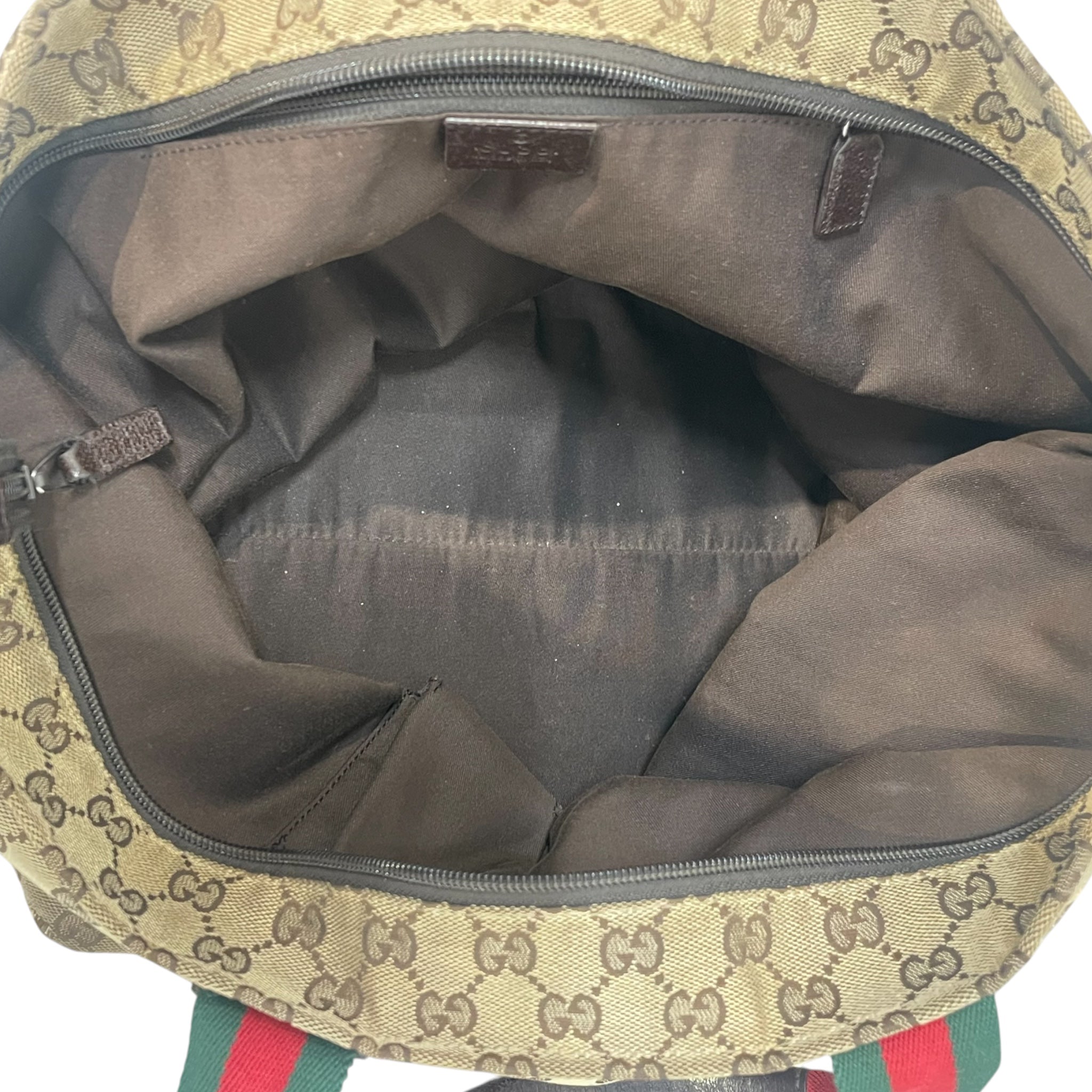 GUCCI/Tote Bag/Monogram/Cotton/BRW/gg canvas tote view 4