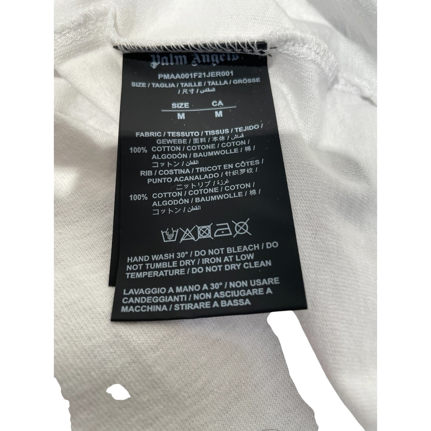 Palm Angels/T-Shirt/S/Cotton/WHT/St. Barth Teal Spray Heart view 3