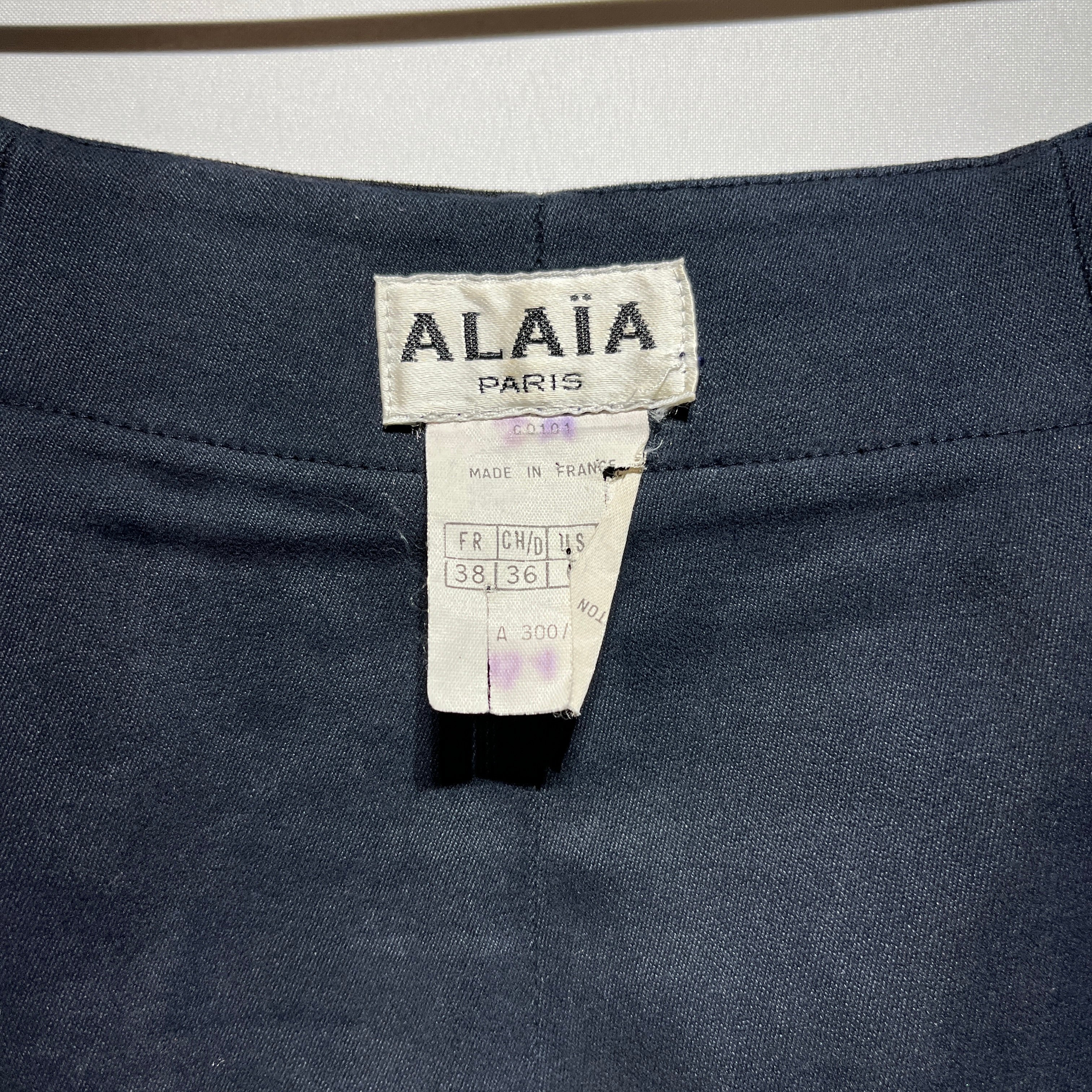 ALAIA/Long Skirt/6/Cotton/BLK/ view 3