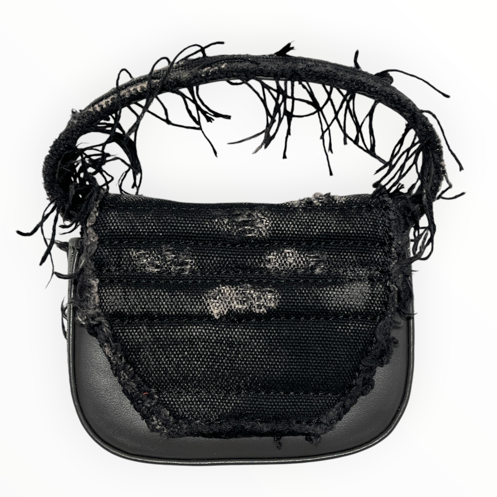 DIESEL/Hand Bag/Iridescent/Denim/BLK/1DR XS MINI DISTRESSED BAG view 2