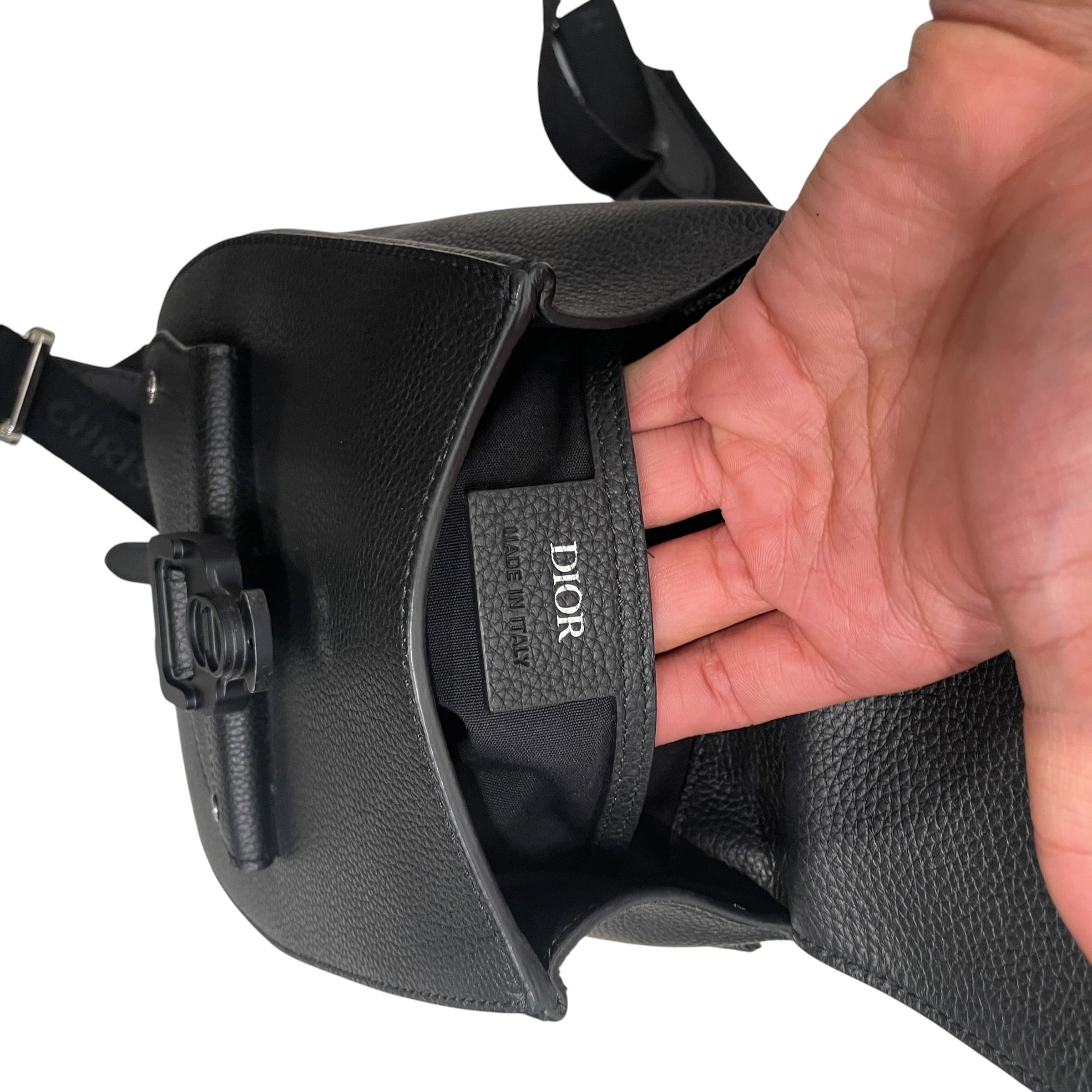 Christian Dior/Backpack/Leather/BLK/24-BO-0179 view 4