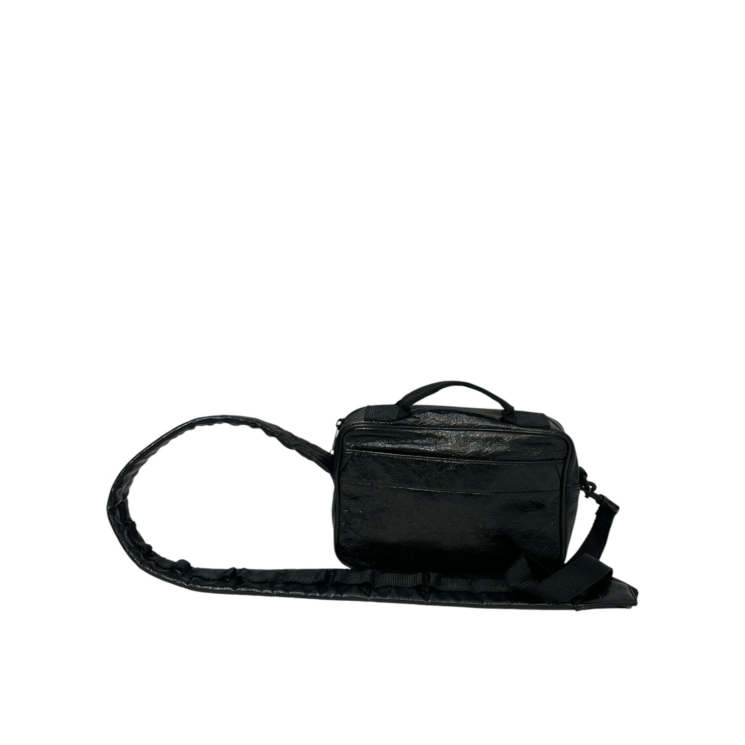 BALENCIAGA/Fanny Pack/Leather/BLK/army pouch arena crossbody view 2