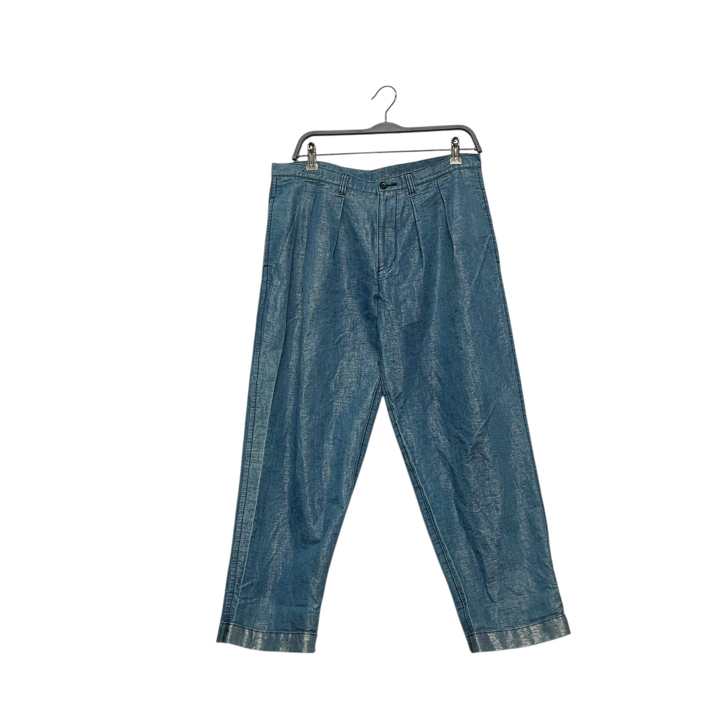 tricot COMME des GARCONS/Slacks/L/Denim/IDG/TAPERED PLEATED SHIMMER TROUSE view 1