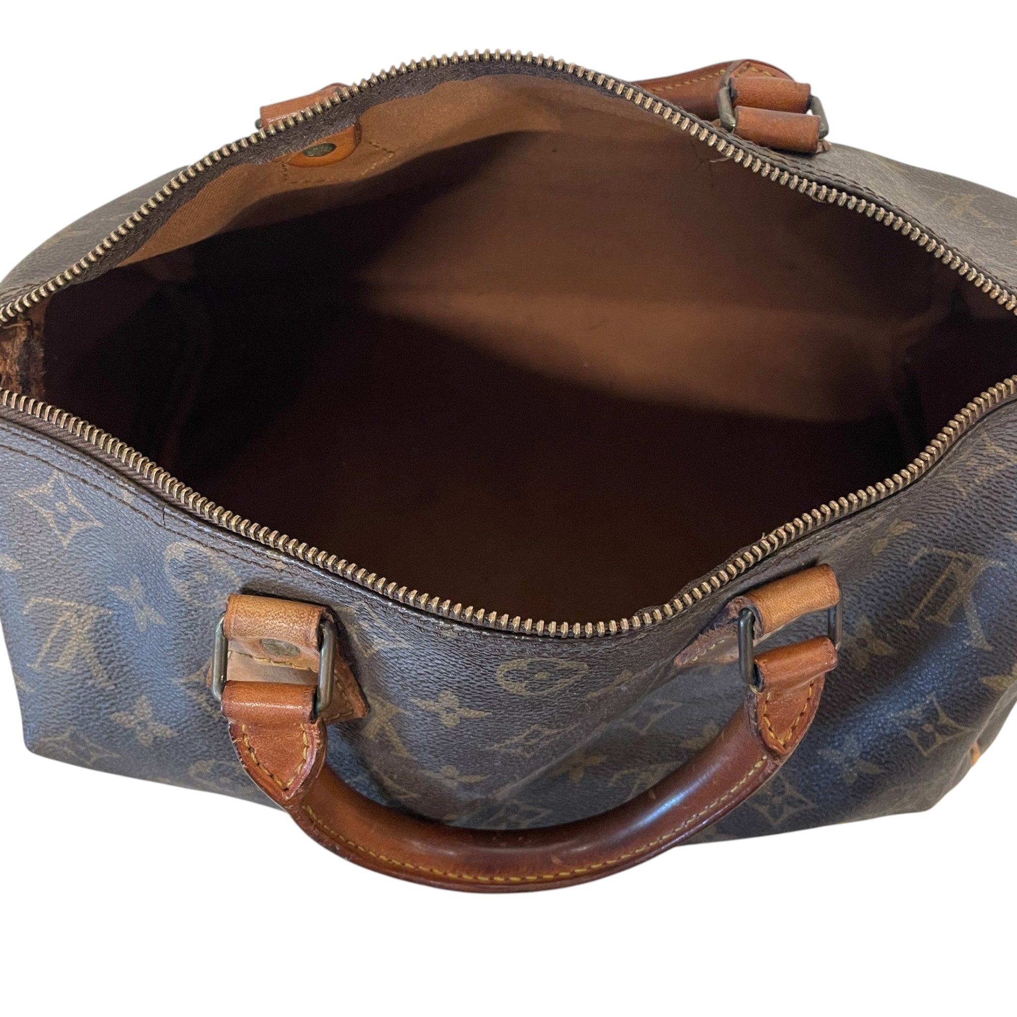 LOUIS VUITTON/Bag/Monogram/Leather/BRW/SPEEDY 30 view 5