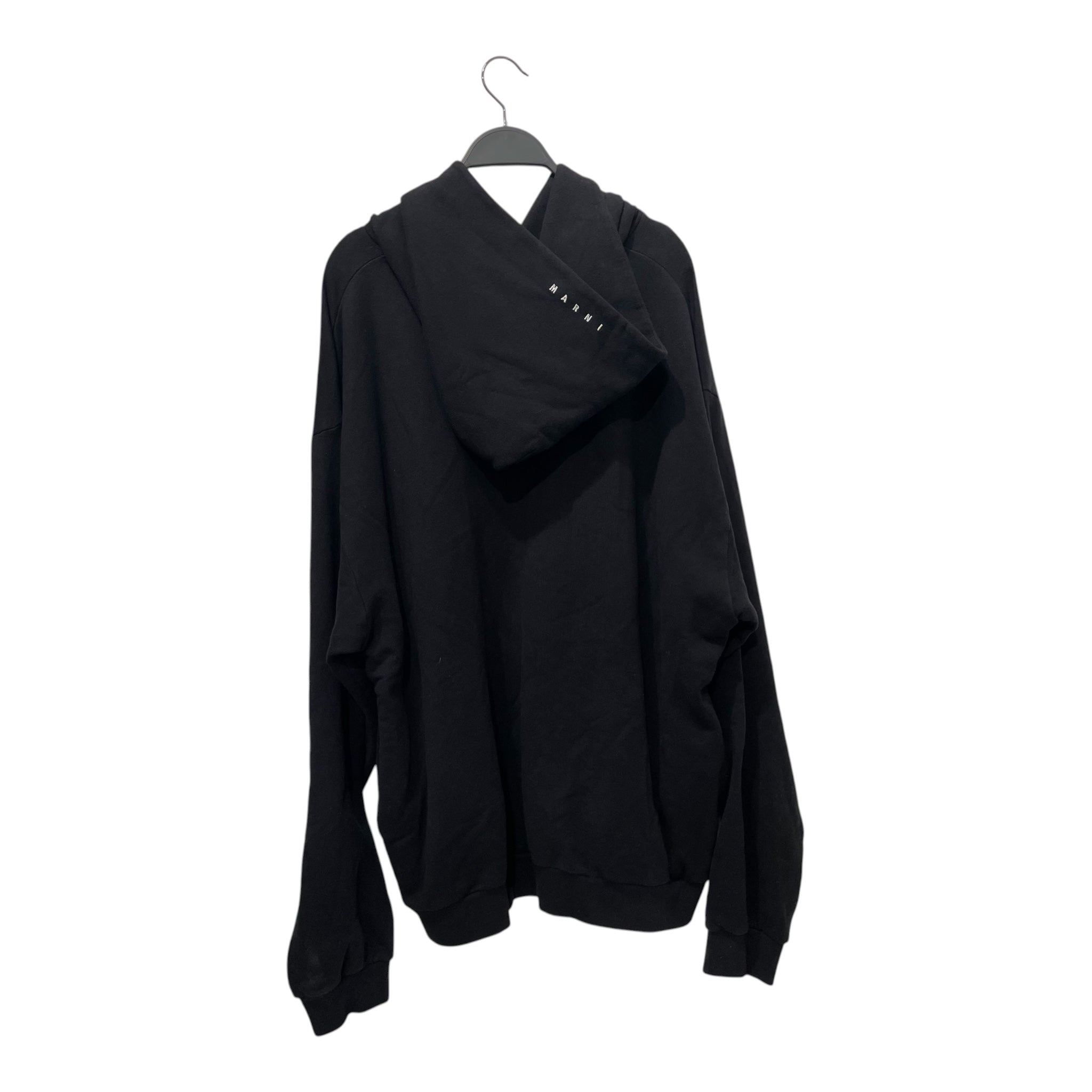 MARNI/Hoodie/48/Graphic/Cotton/BLK/LIKE MATCHING CUFFS view 2
