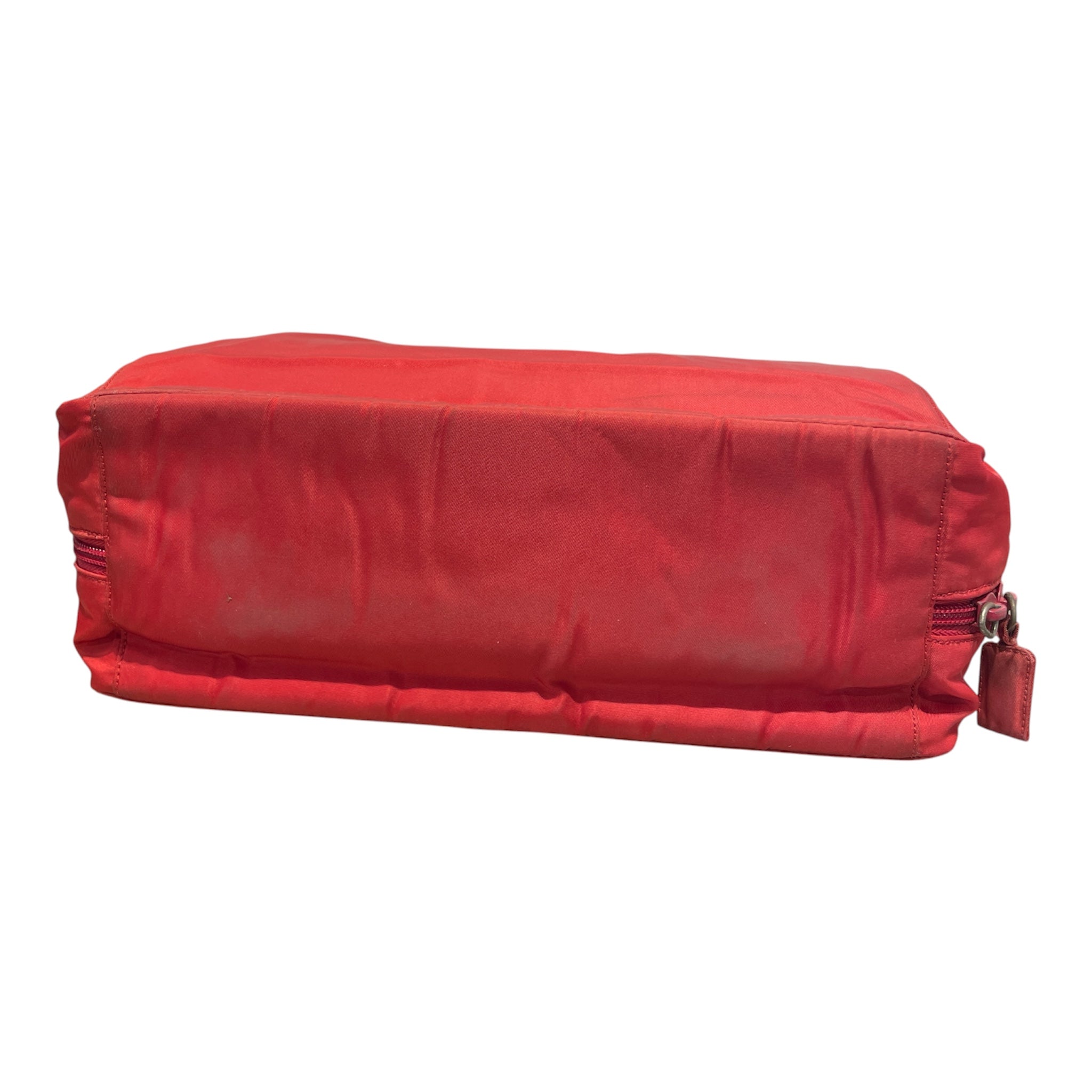 PRADA/Hand Bag/Nylon/RED/TESSUTO CLEAR COMPARTMENT view 3