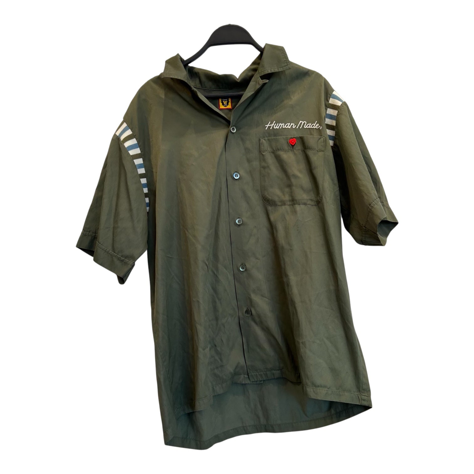 HUMAN MADE/Hawaiian Shirt/M/GRN/ view 1