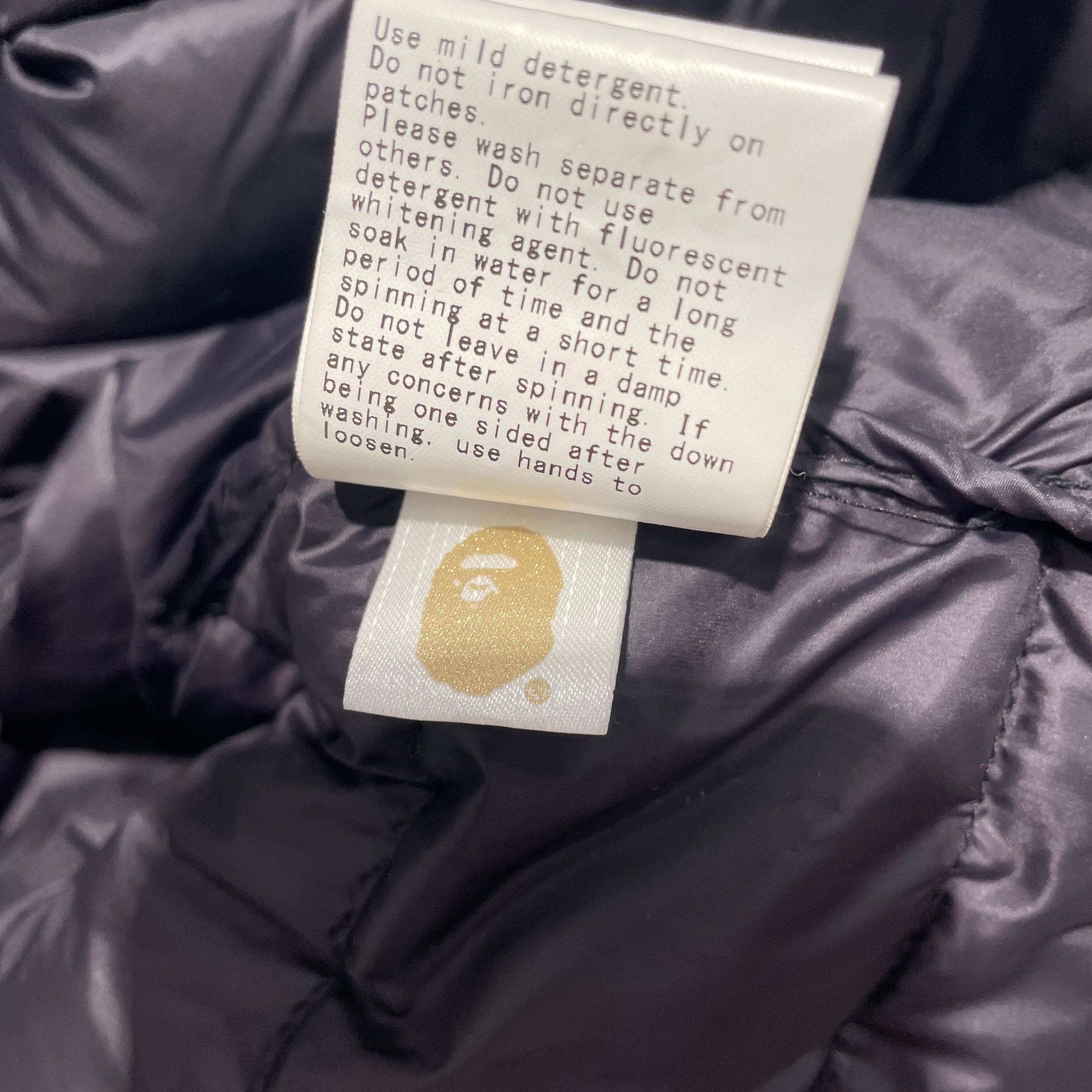 A BATHING APE/Puffer Jkt/L/Nylon/BLK/Happy New Year Lightweight view 4