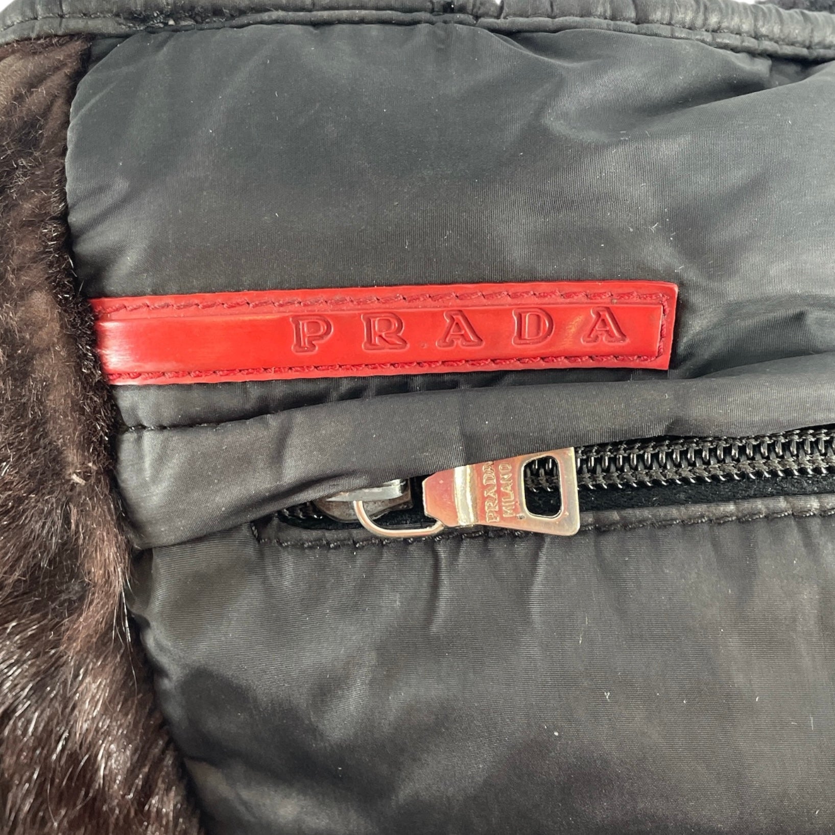 PRADA/Tote Bag/Fake Fur/BRW/FUR CROSSBODY view 4
