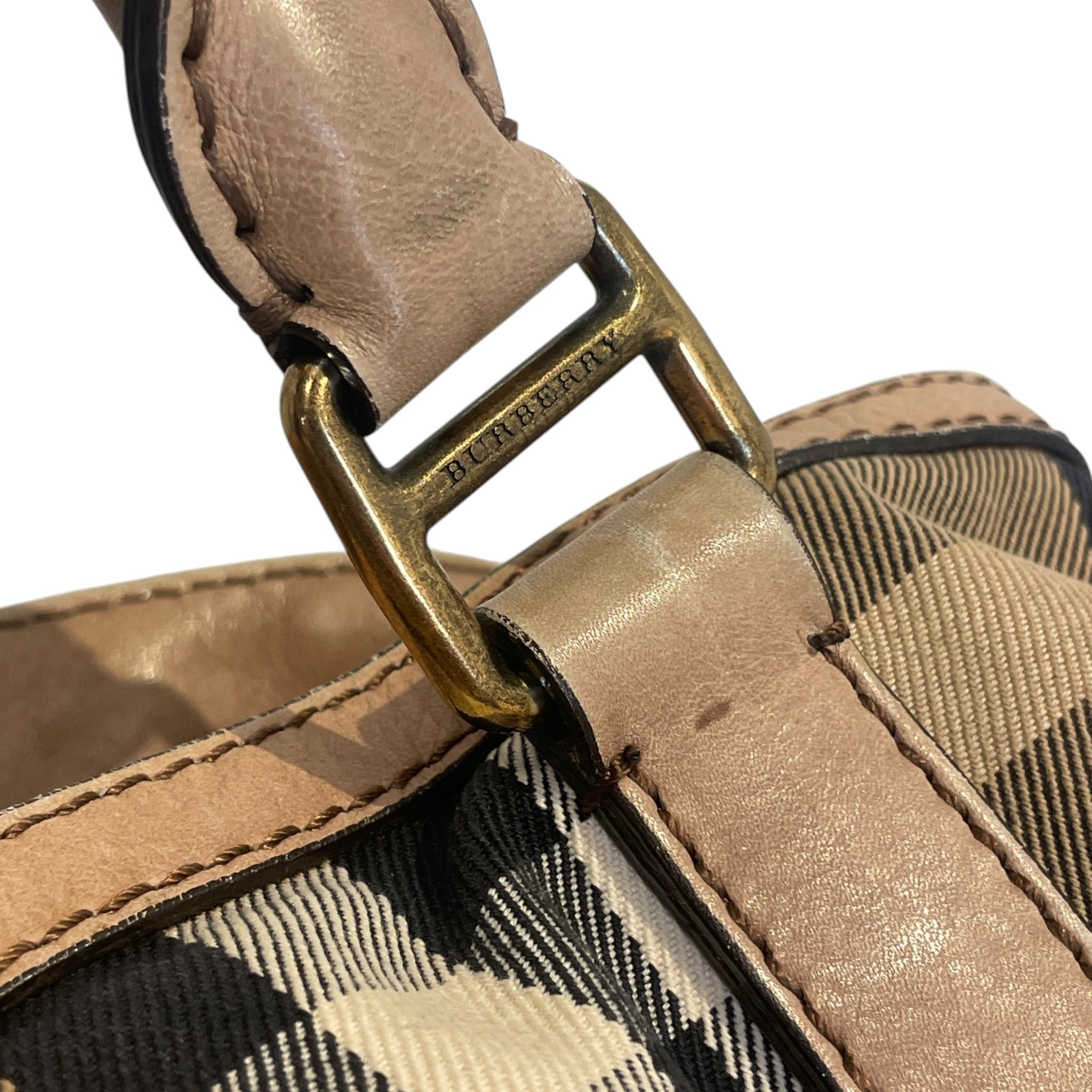 BURBERRY/Bag/Plaid/Cotton/BEG/SHELDON TOTE HOUSE CHECK view 6