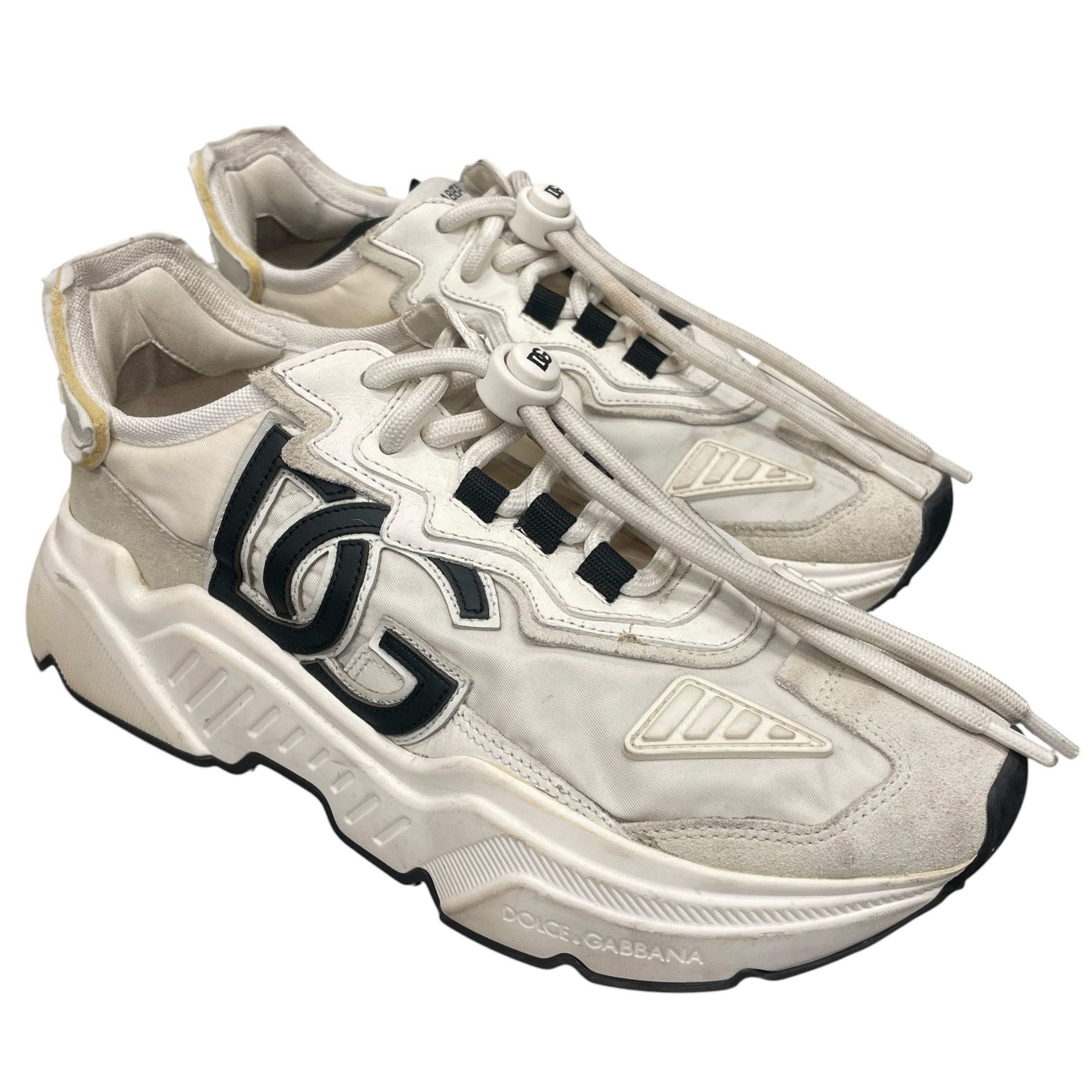 DOLCE&GABBANA/Low-Sneakers/EU 38/Suede/GRY/DG LOGO view 1