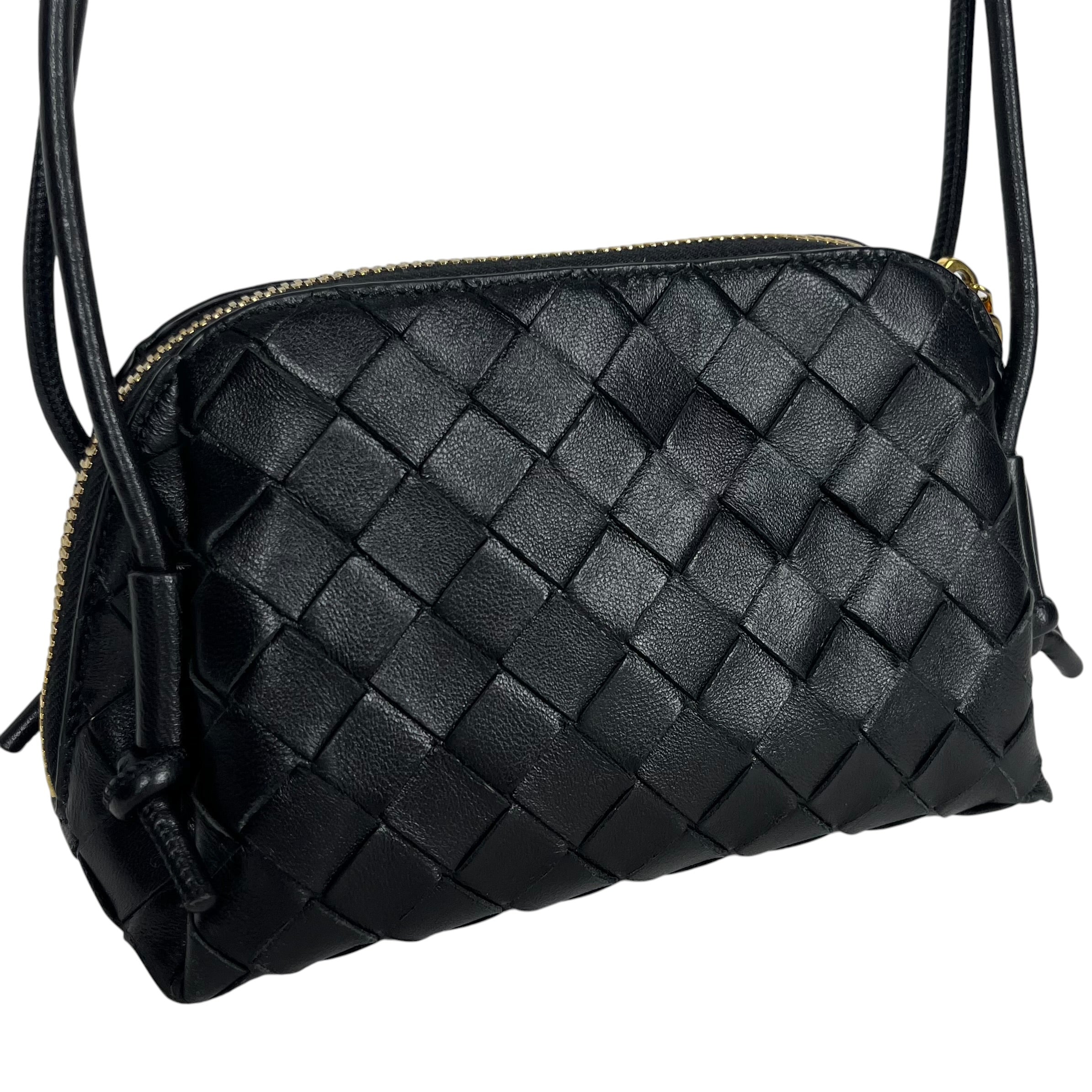 BOTTEGA VENETA/Bag/Leather/BLK/CONCERT INTRECCIATO POUCH view 6