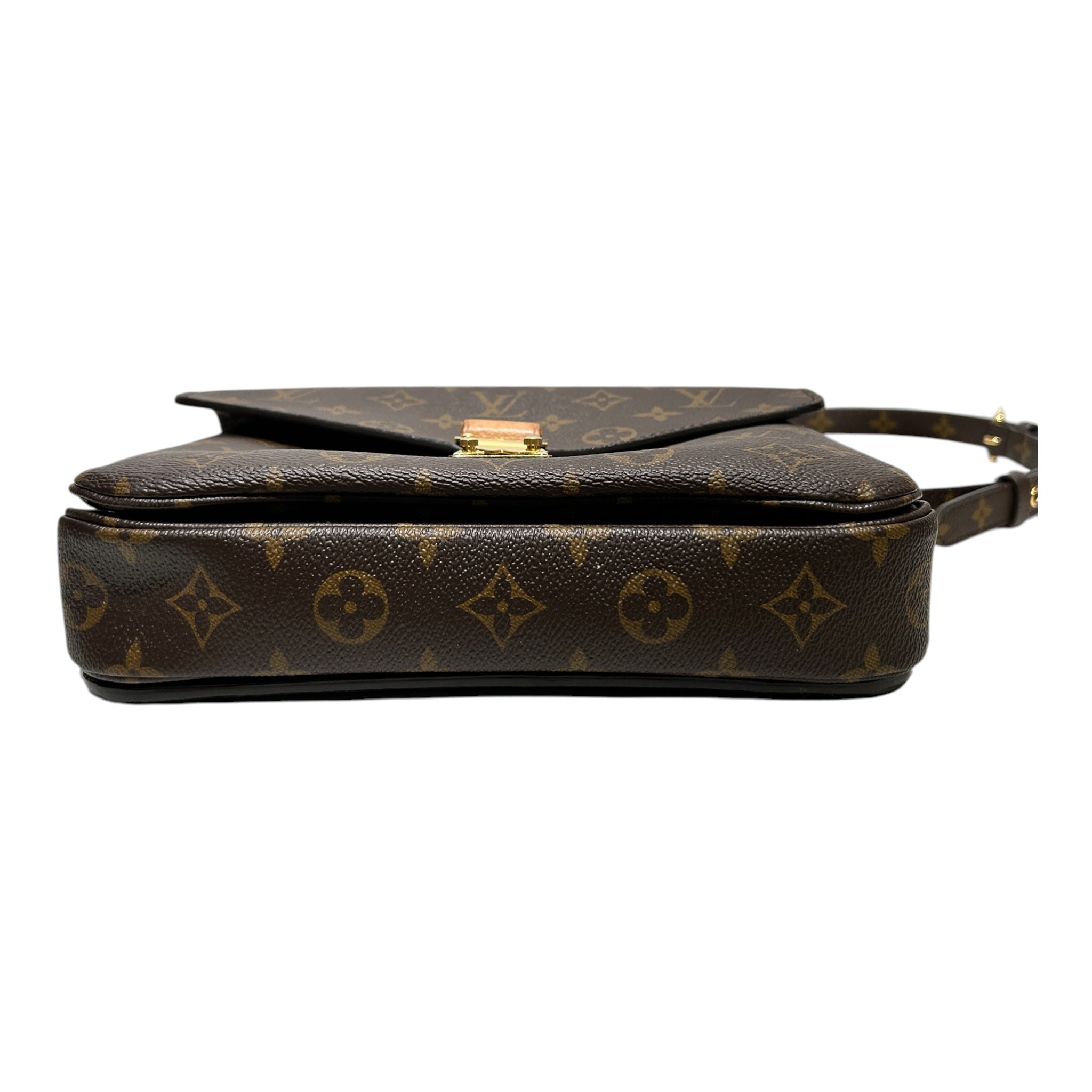 LOUIS VUITTON/Hand Bag/Monogram/Leather/BRW/Pochette Metis view 3