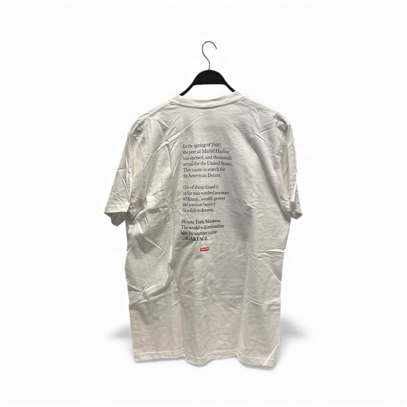 Supreme/T-Shirt/L/Cotton/WHT/SUPREME SCARFACE W TAG