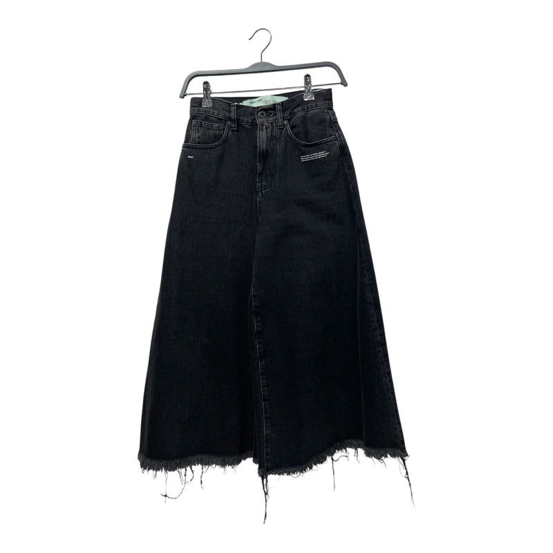 OFF-WHITE/Shorts/25/Denim/BLK/CULOTTES