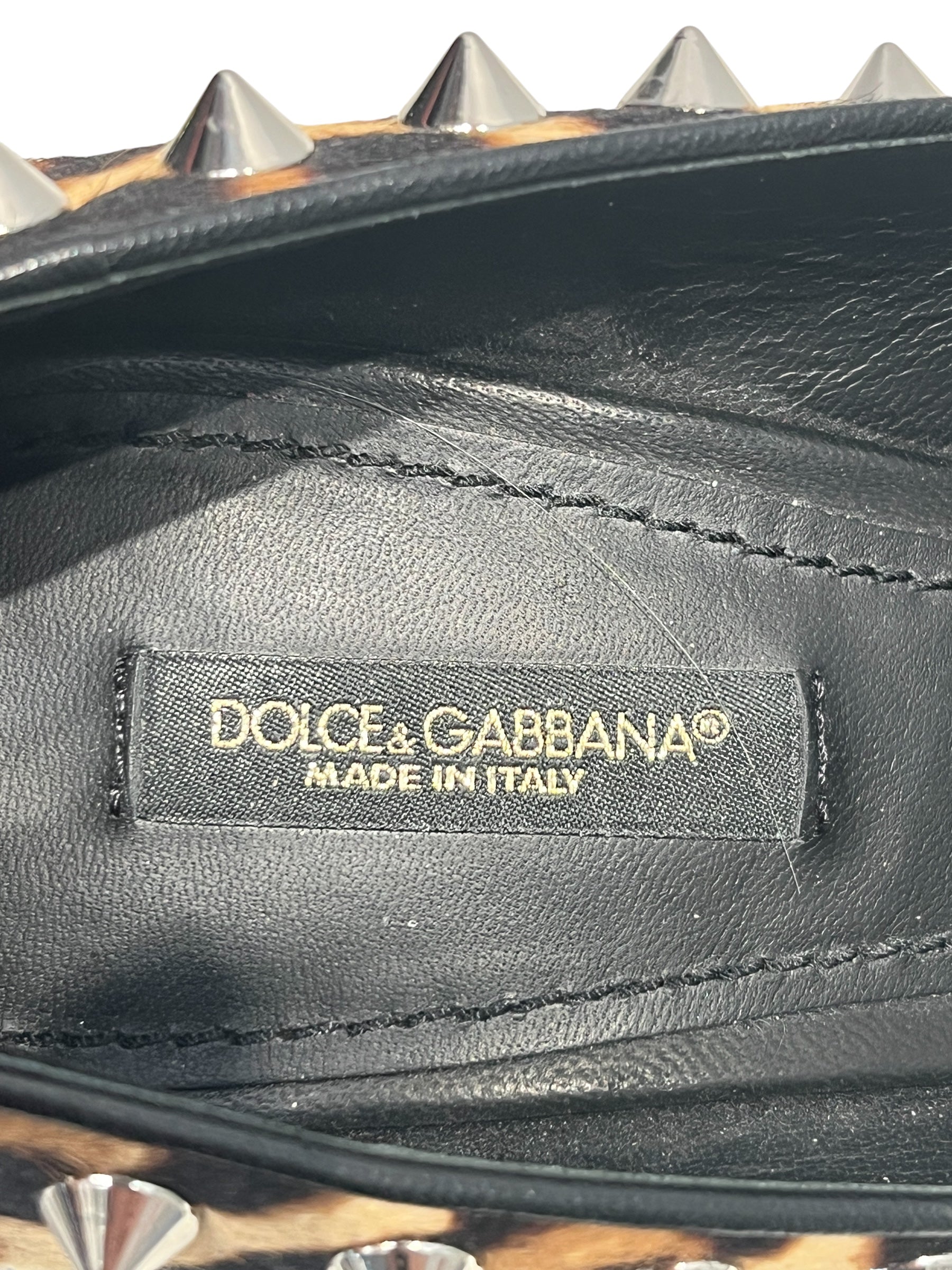 DOLCE&GABBANA/Heels/EU 37/Animal Pattern/CML/CHEETAHPRNTSPIKESNRHINESTONES view 4