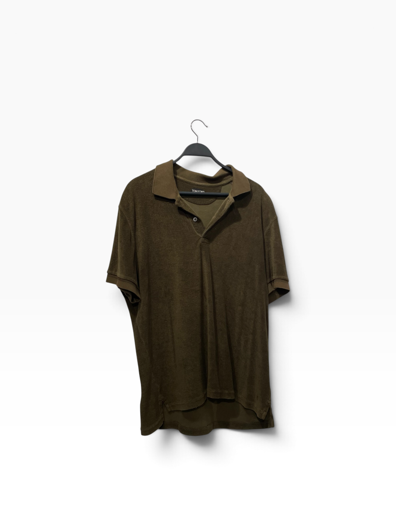 TOM FORD/Polo Shirt/58/Cotton/GRN/TOWEL POLO TOP view 1