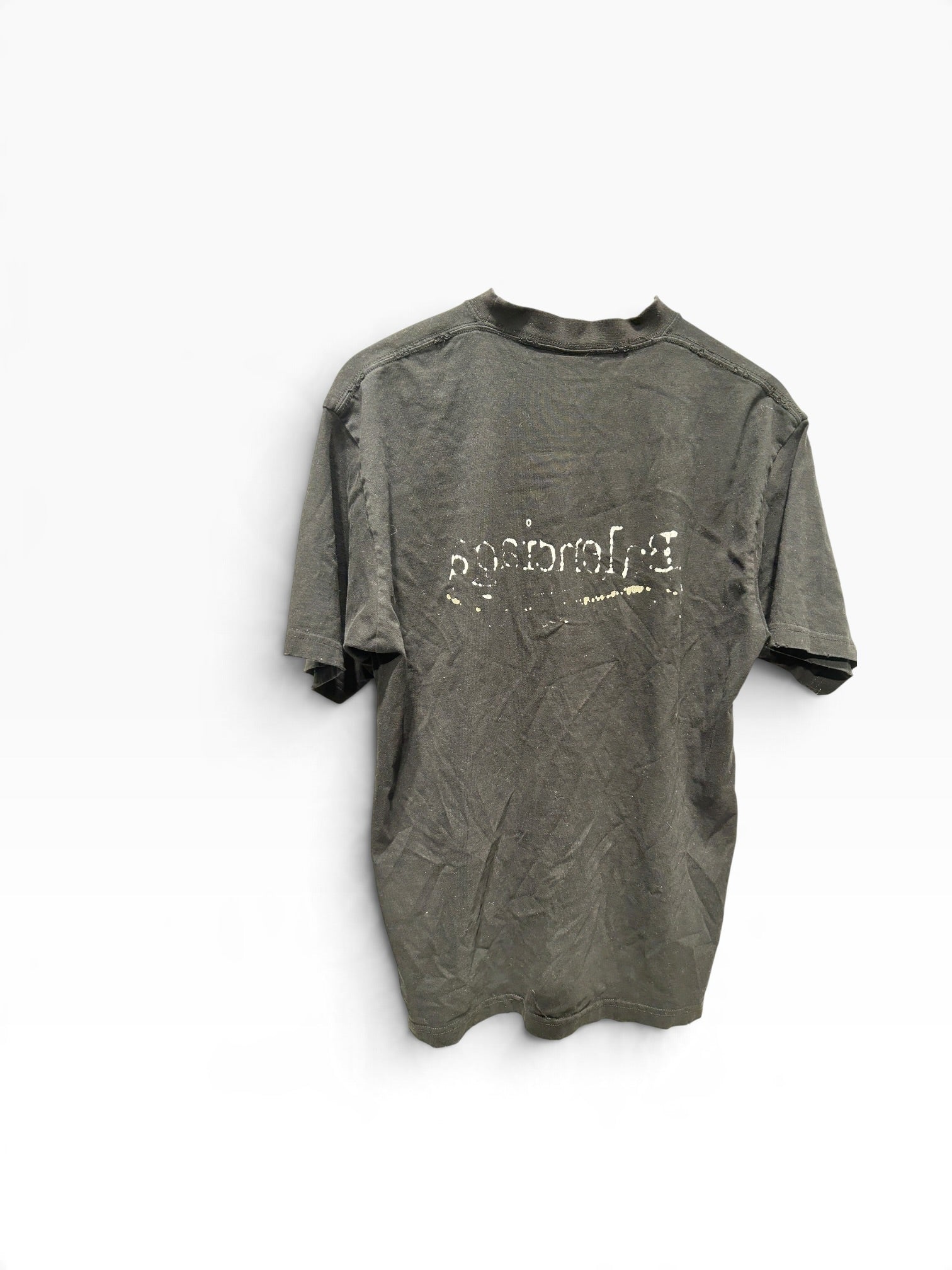 BALENCIAGA/T-Shirt/XS/Cotton/BLK/HAND DRAWN POLITICAL view 2