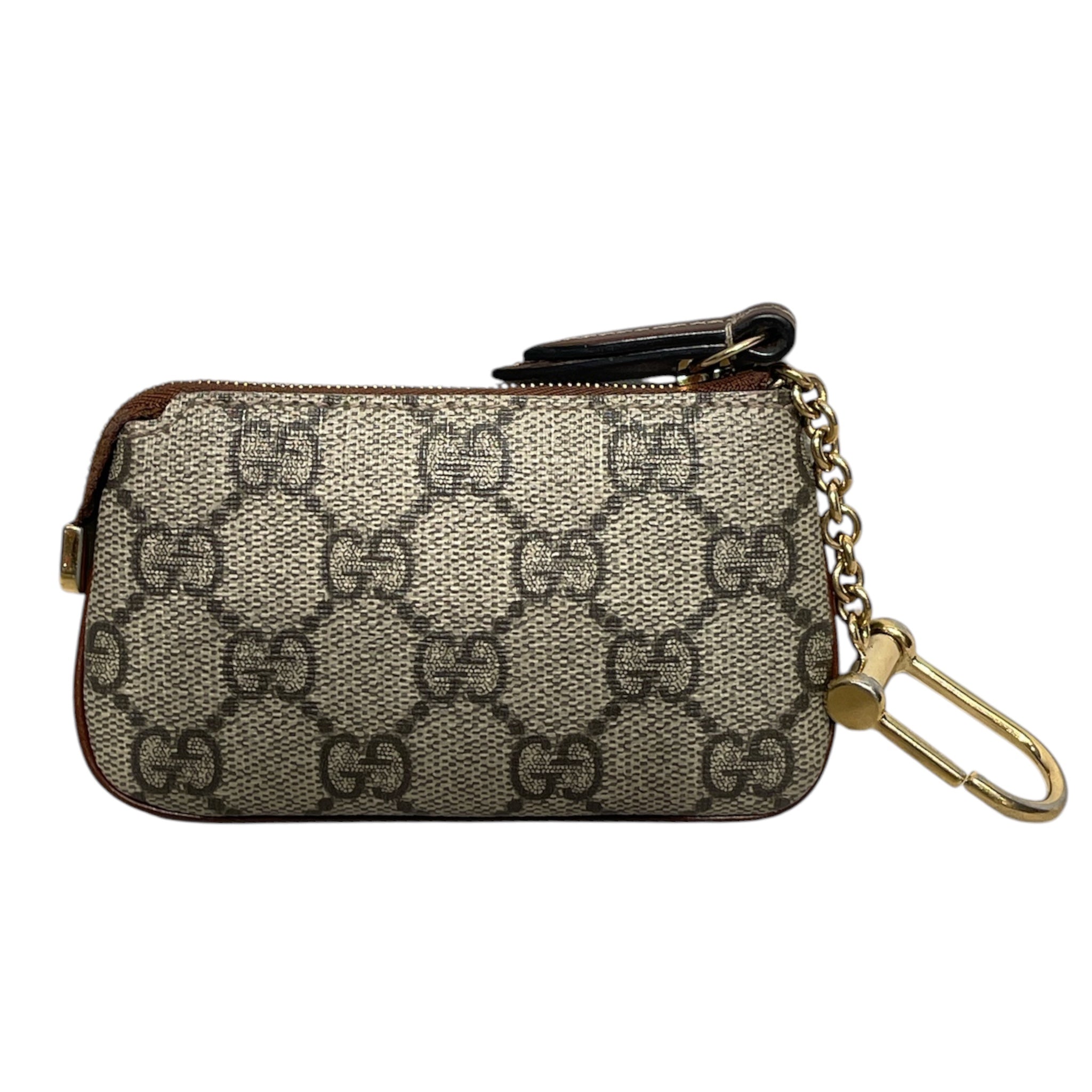 GUCCI/Coin Wallet/Monogram/Leather/BRW/GG SUPREME KEY CASE view 2