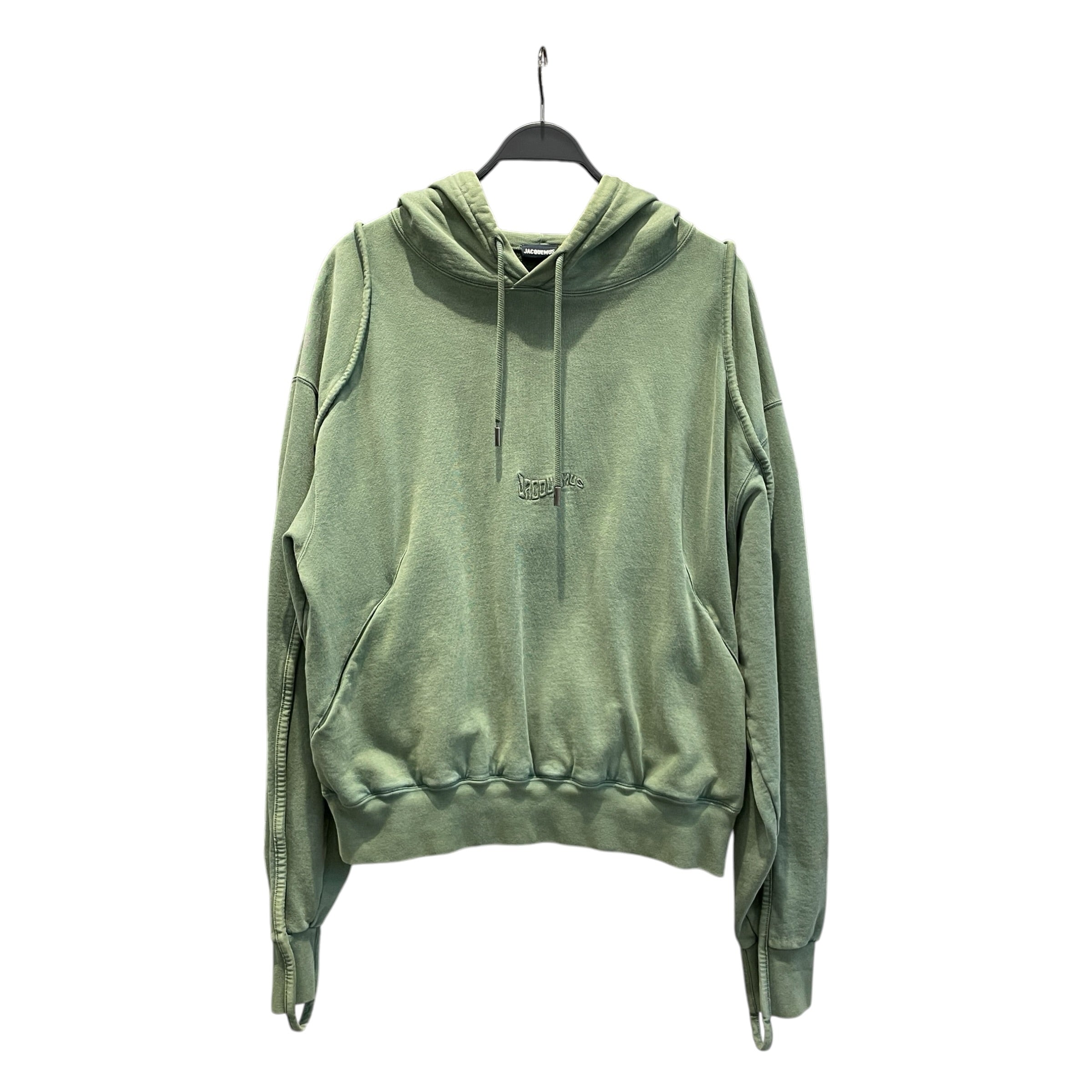 JACQUEMUS/Hoodie/L/Cotton/GRN/green hoodie view 1
