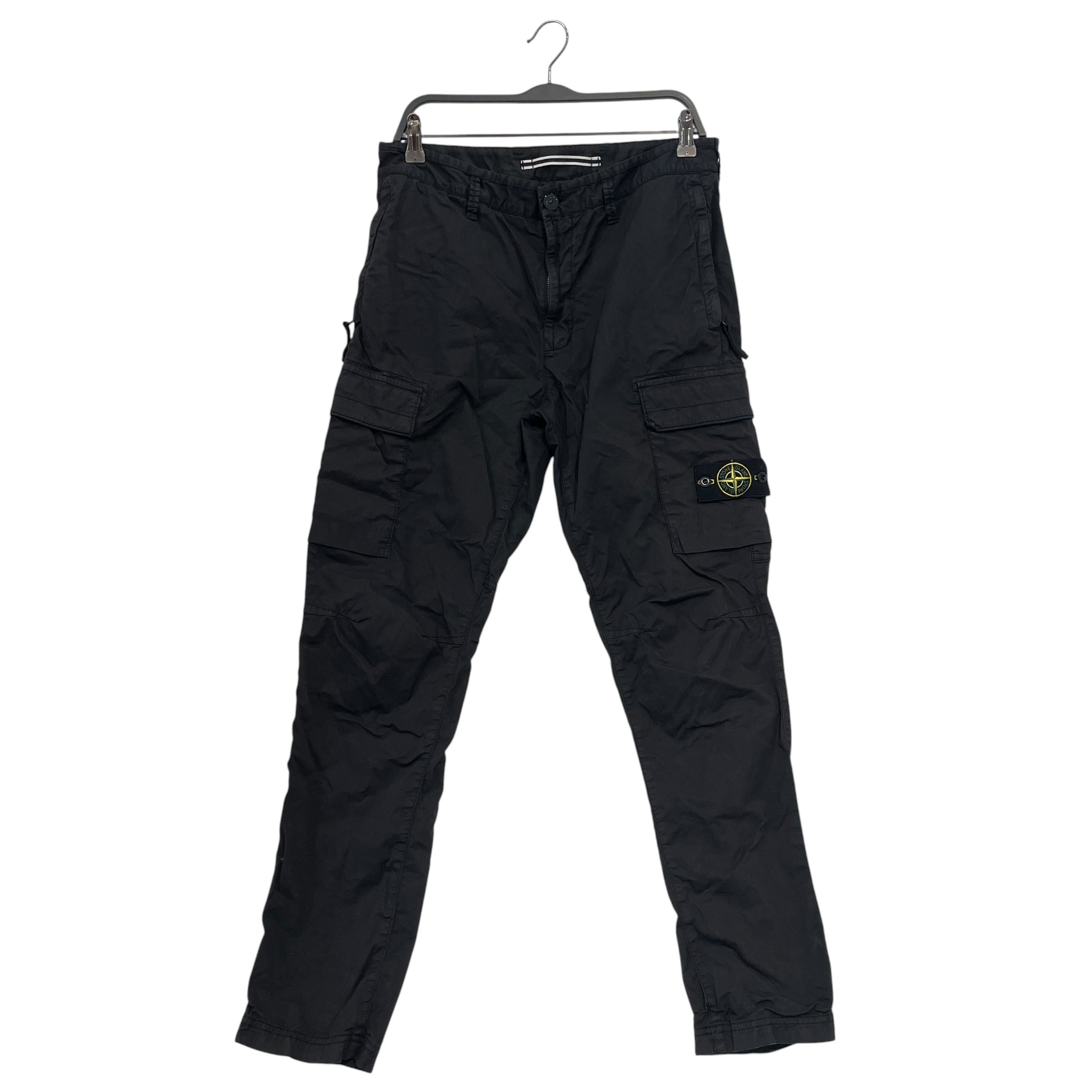 STONE ISLAND/Cargo Pants/33/Cotton/BLK/0089 view 1